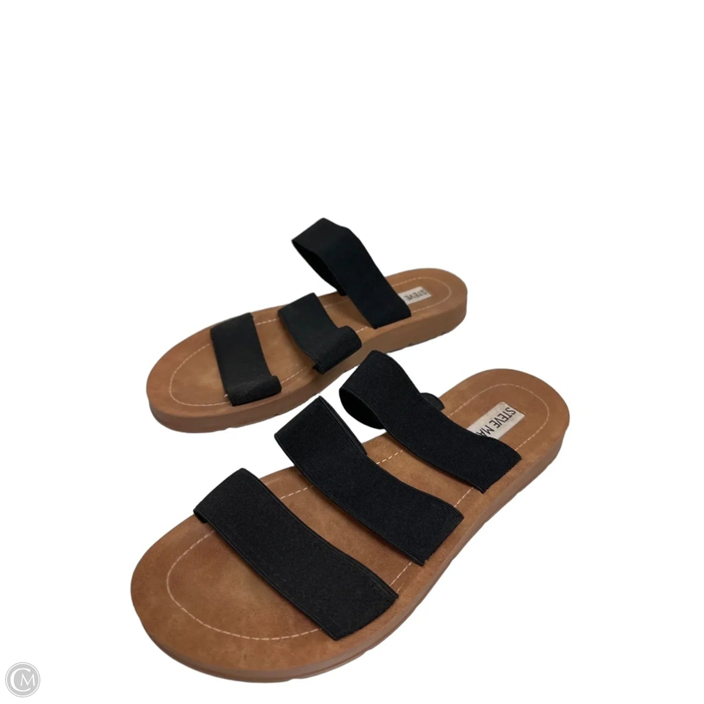 Sandals Flats By Steve Madden In Black, Size: 7