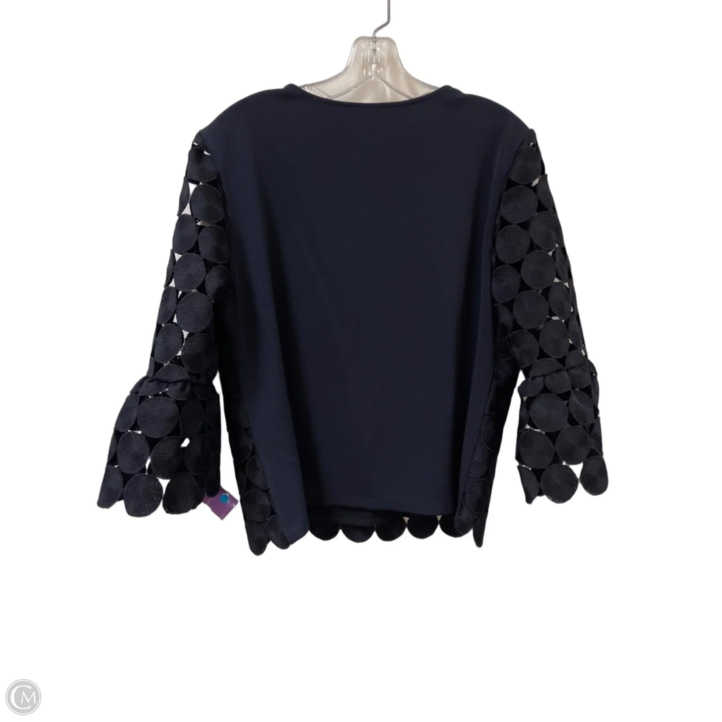 Top Long Sleeve By Ann Taylor In Navy, Size: L