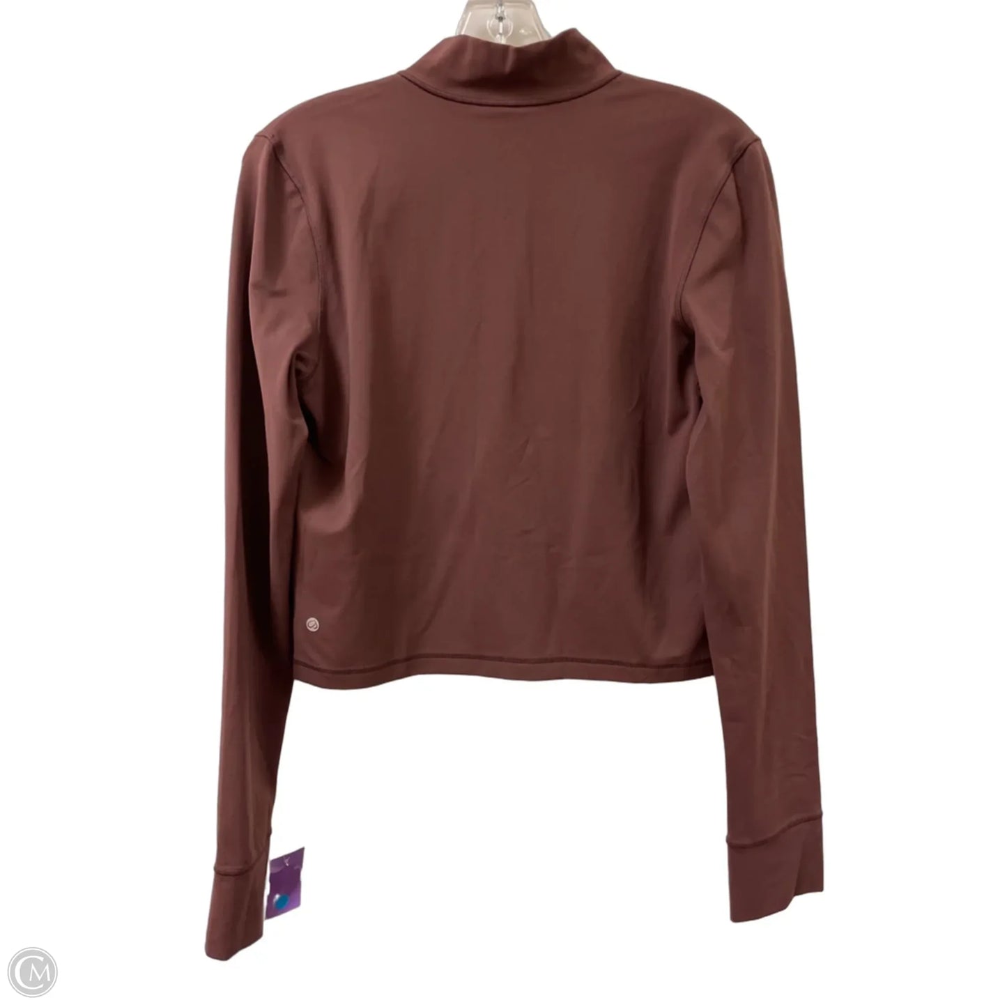 Athletic Jacket By Clothes Mentor In Brown, Size: M
