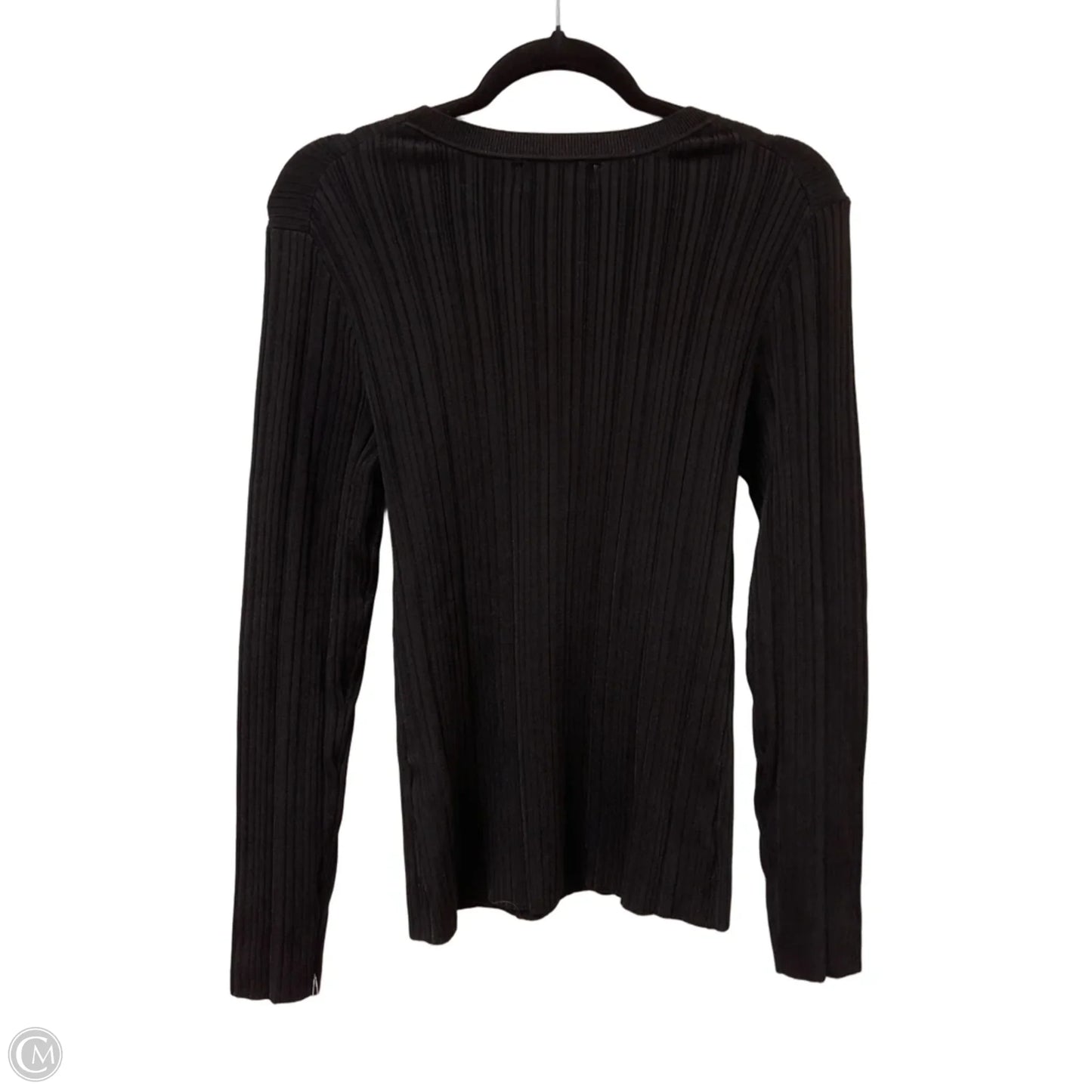 Top Long Sleeve By Banana Republic In Black, Size: M