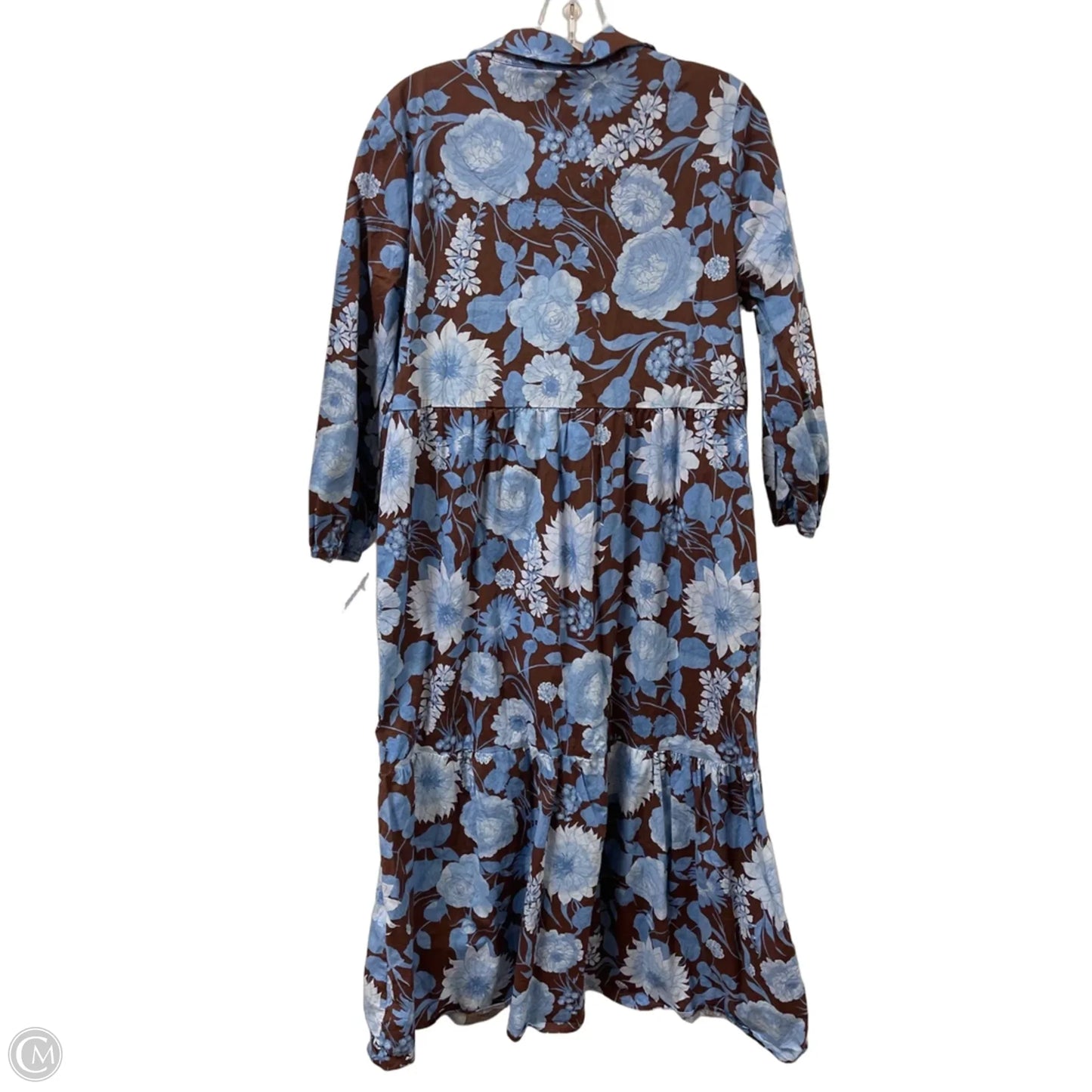 Dress Casual Maxi By Rachel Zoe In Blue & Brown, Size: L