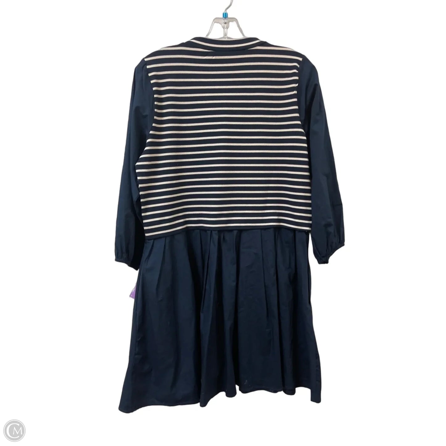 Dress Casual Midi By Jodifl In Blue & White, Size: M