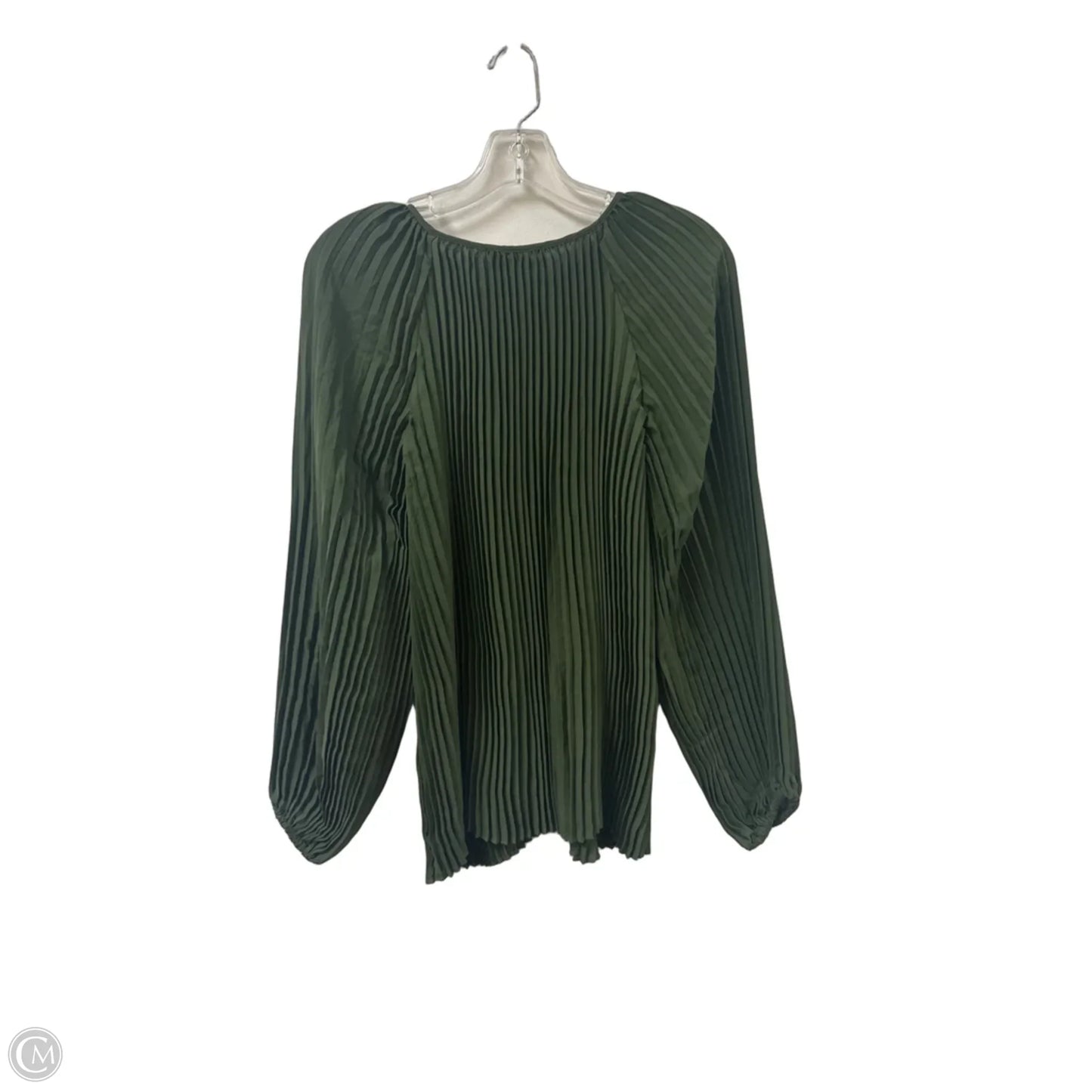 Top Long Sleeve By Banana Republic In Green, Size: L