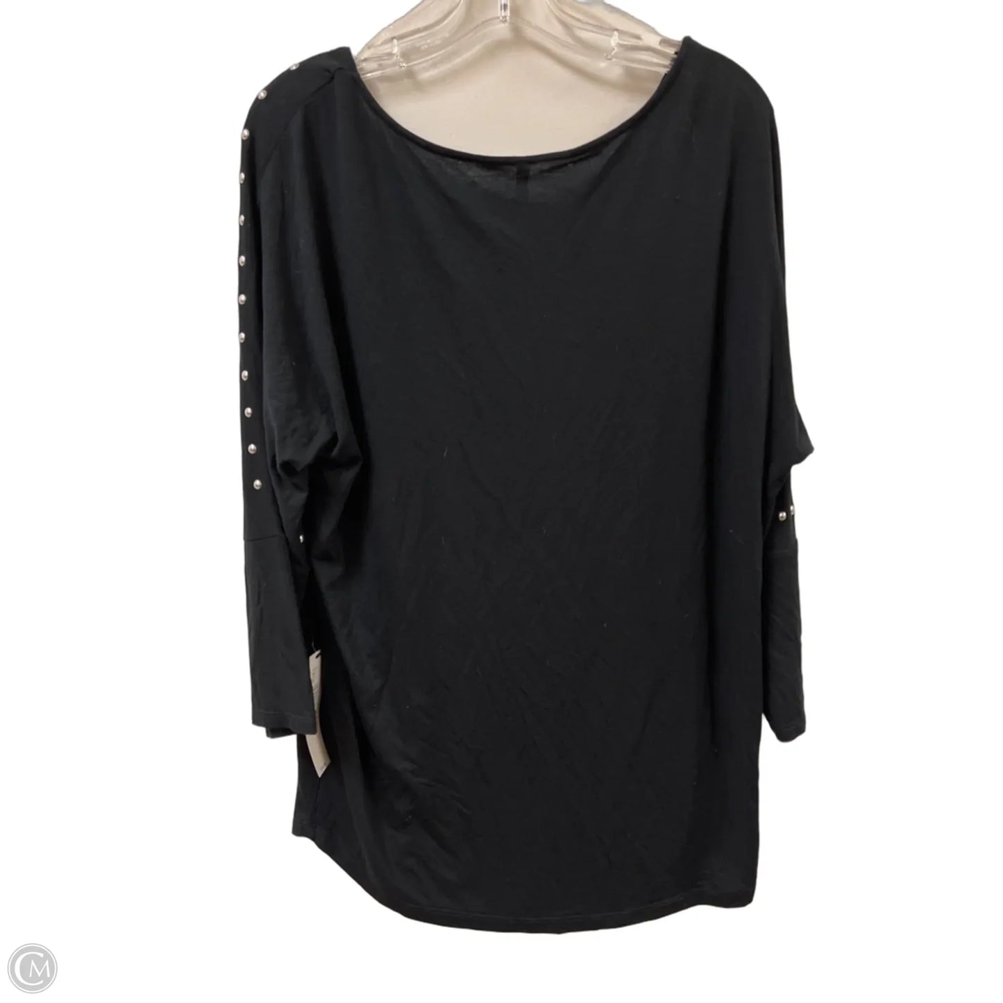 Top Long Sleeve By Passport In Black, Size: M