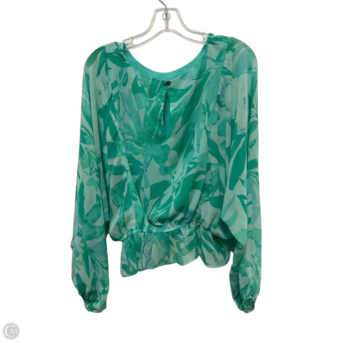 Top Long Sleeve By Olivaceous In Green, Size: M