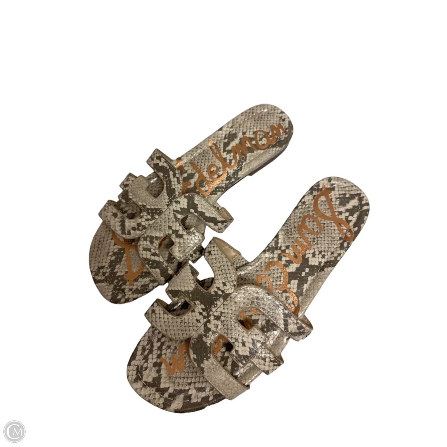 Sandals Flats By Sam Edelman In Snakeskin Print, Size: 9