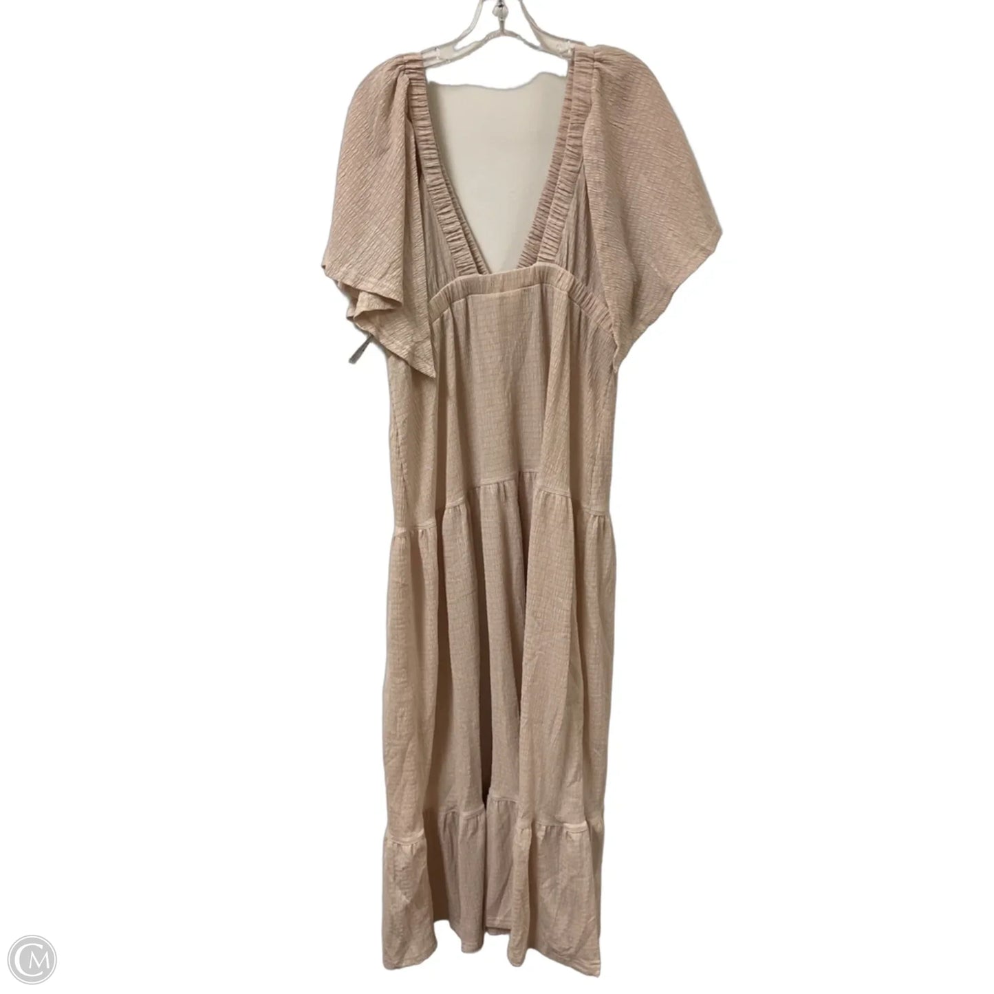 Dress Casual Maxi By Clothes Mentor In Cream, Size: Xl