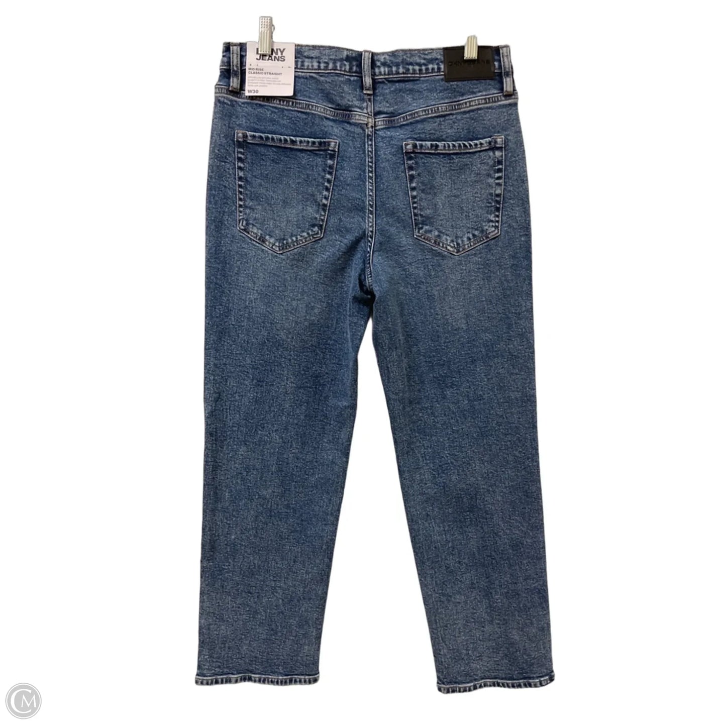 Jeans Straight By Dkny In Blue Denim, Size: 10