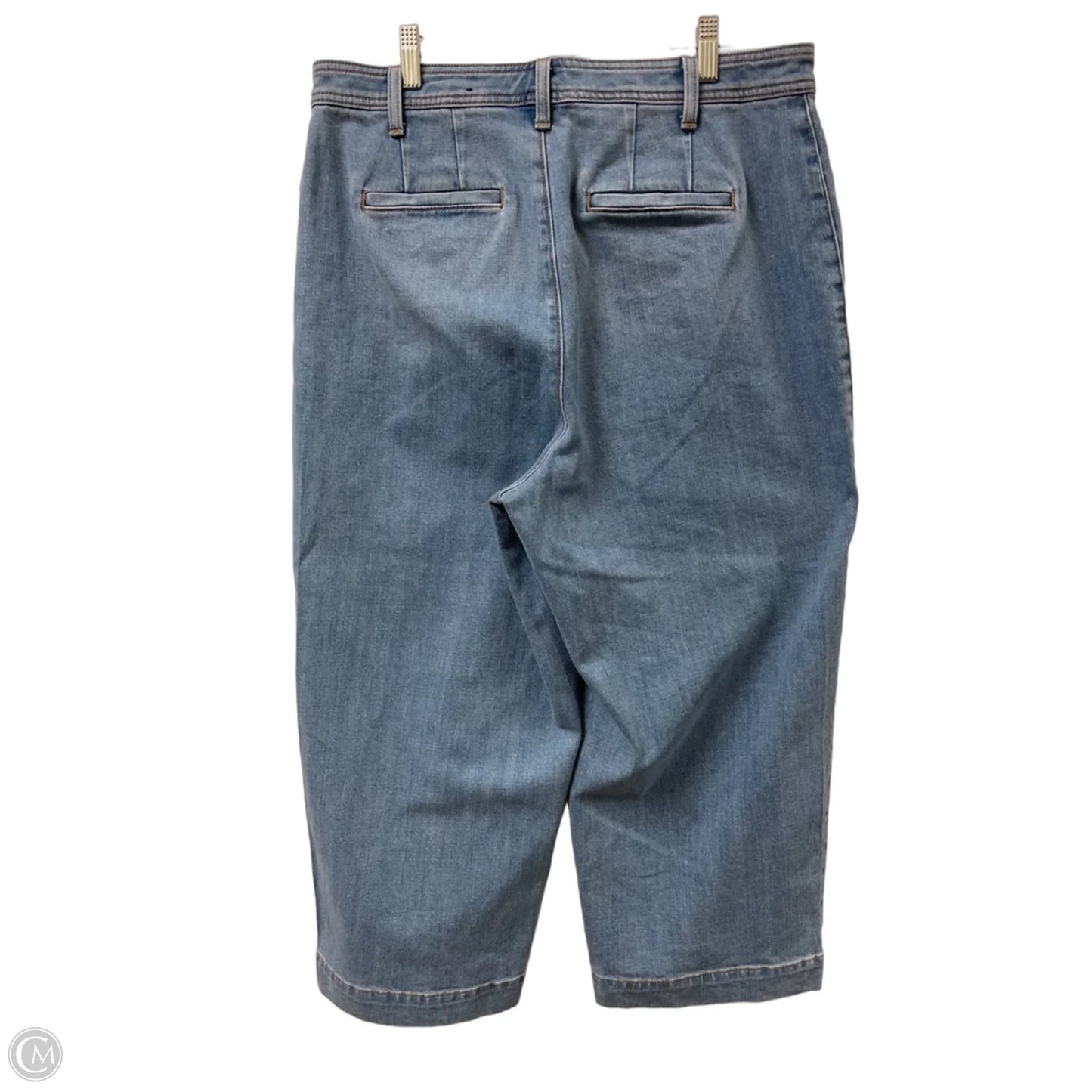 Jeans Wide Leg By Talbots In Blue Denim, Size: 12
