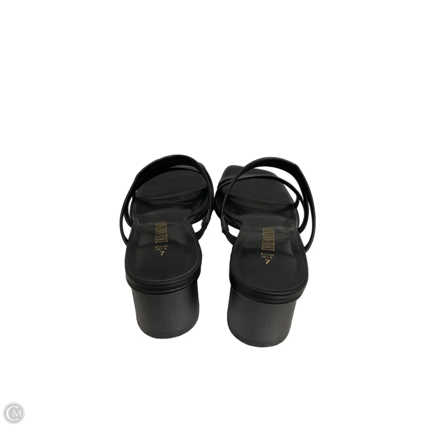 Sandals Heels Block By Dream Pairs In Black, Size: 7