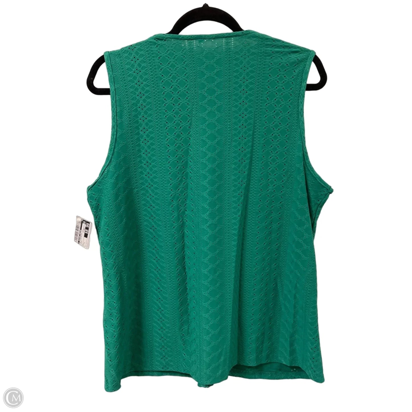 Top Sleeveless By Clothes Mentor In Green, Size: L