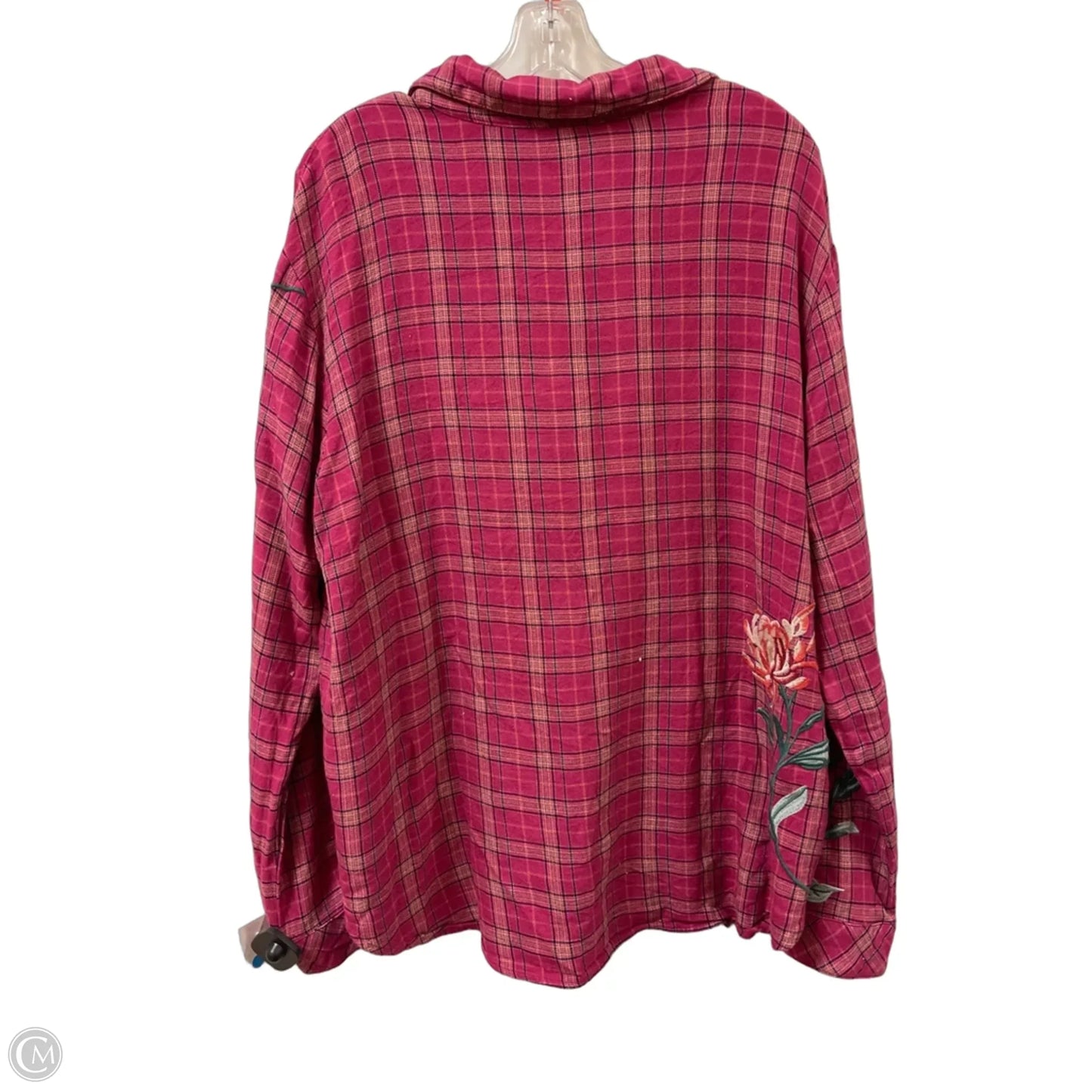 Blouse Designer By Johnny Was In Pink, Size: Xl