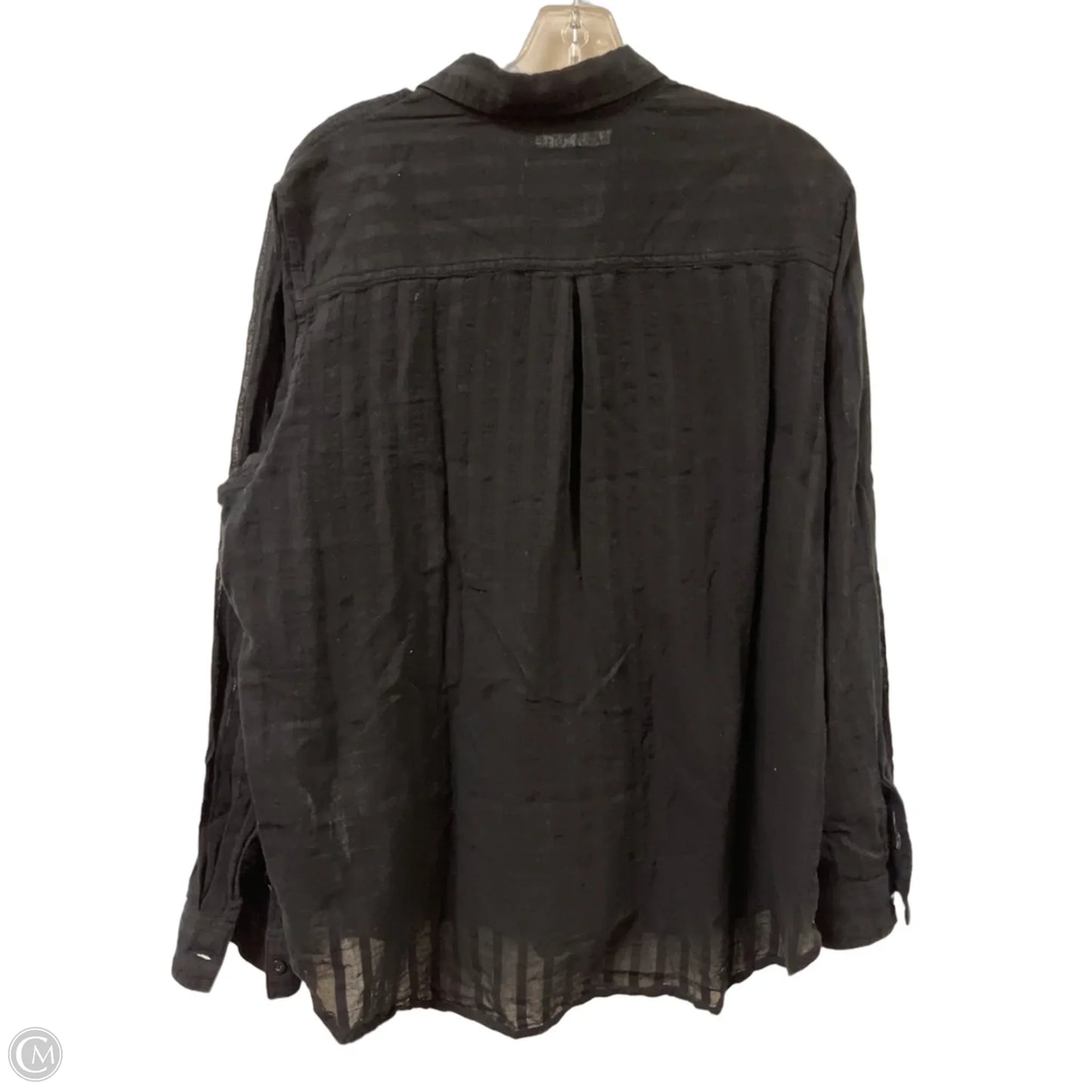 Blouse Long Sleeve By Rails In Black, Size: Xl