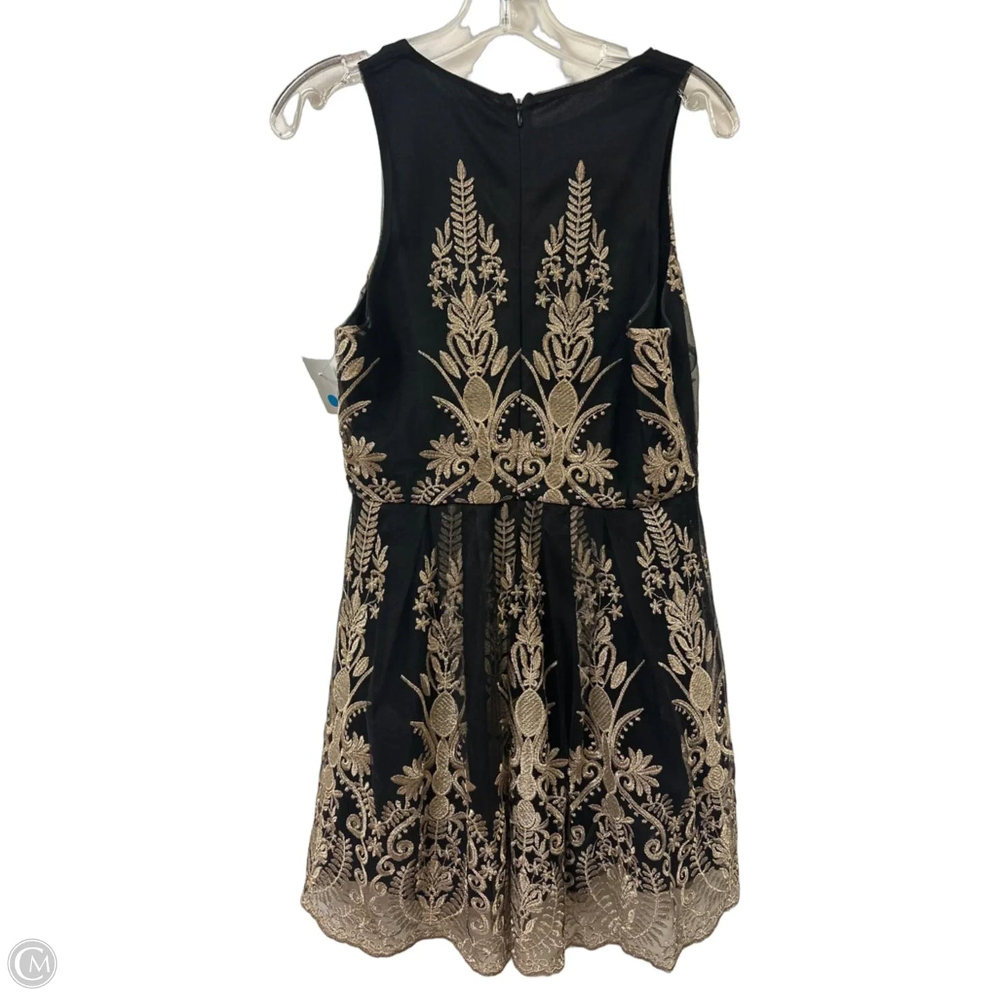 Dress Casual Short By Altard State In Black & Gold, Size: L