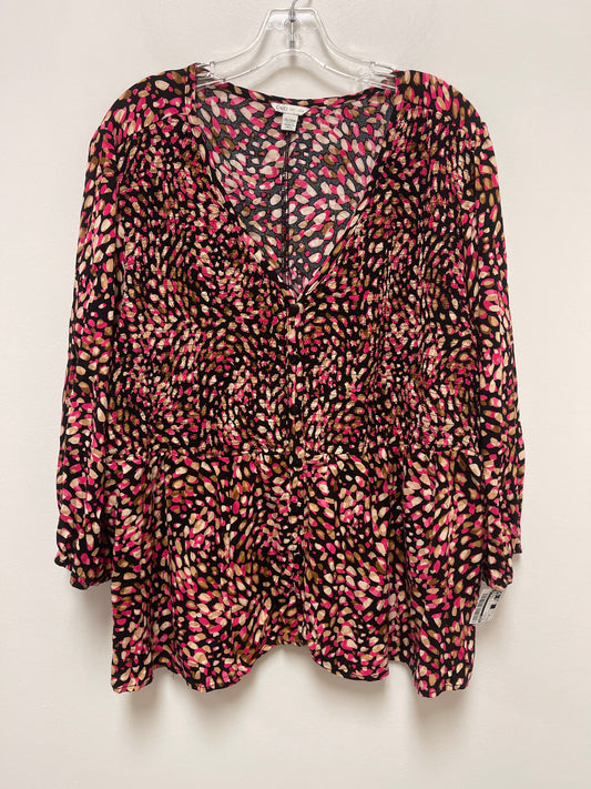Top Long Sleeve By Cato  Size: 4x