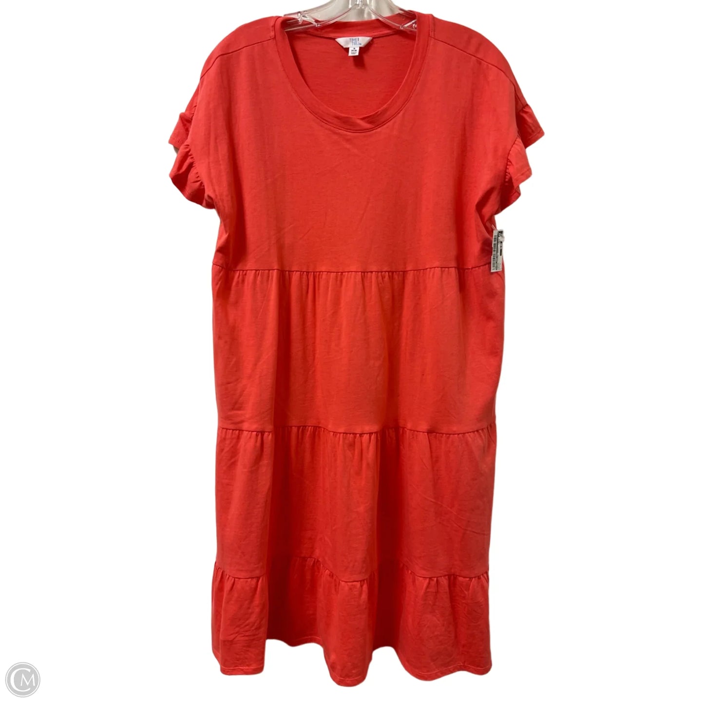 Dress Casual Short By Time And Tru In Orange, Size: S