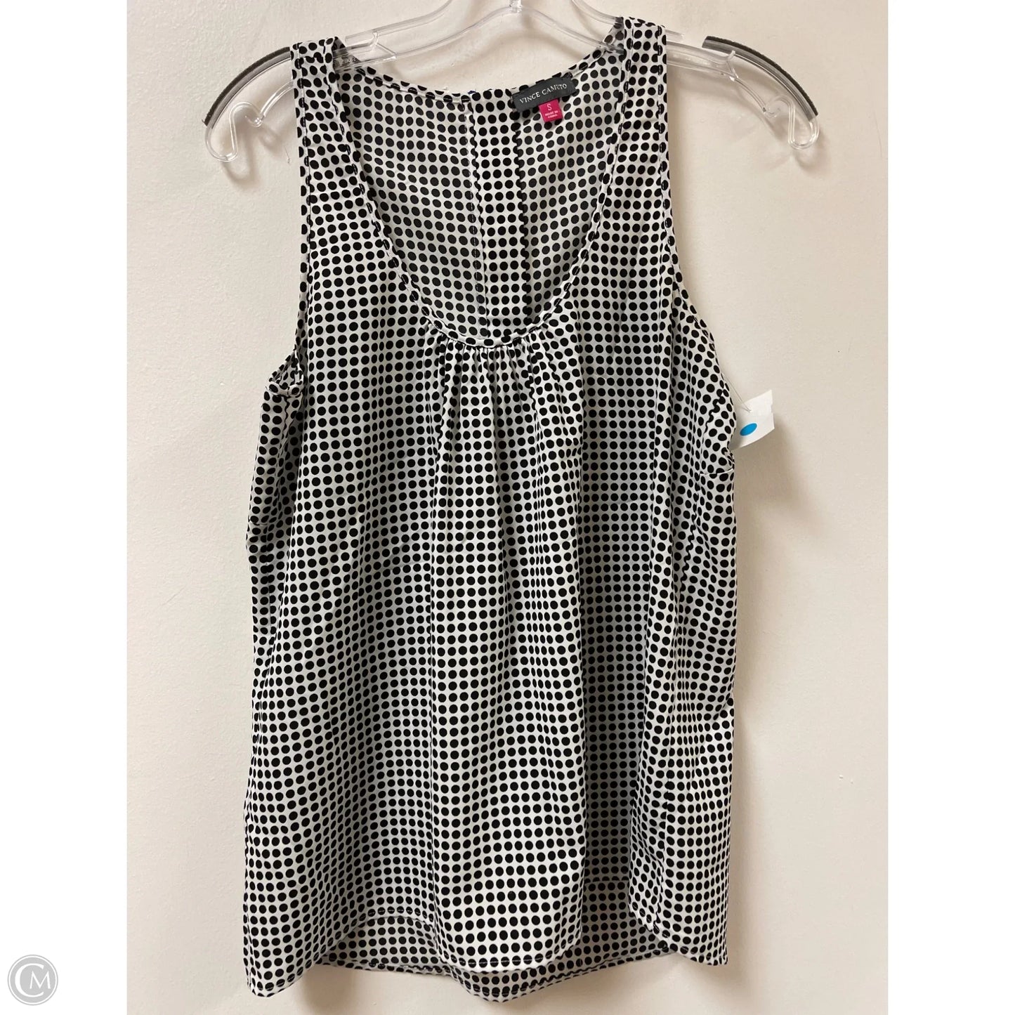 Top Sleeveless By Vince Camuto In Polkadot Pattern, Size: S