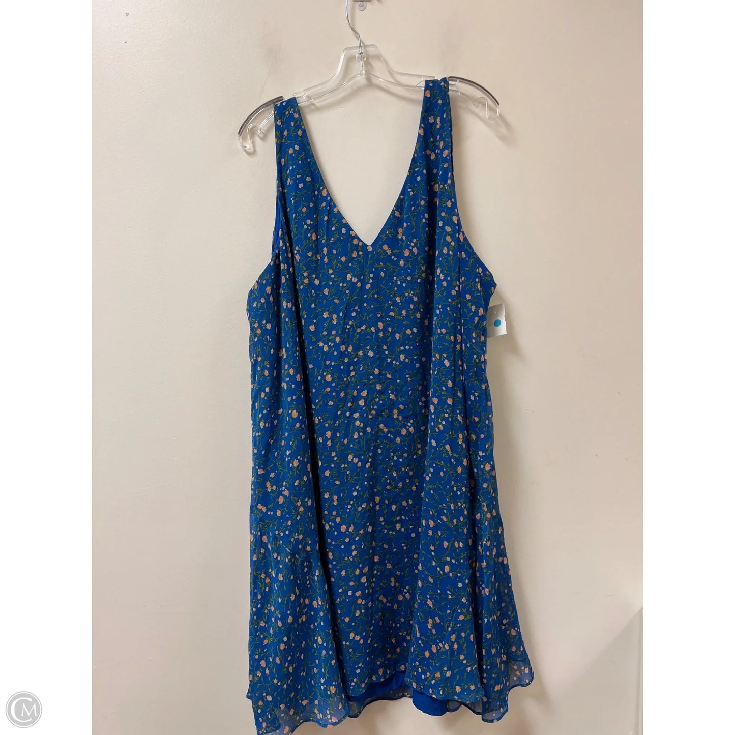 Dress Casual Short By Clothes Mentor In Blue, Size: 3x
