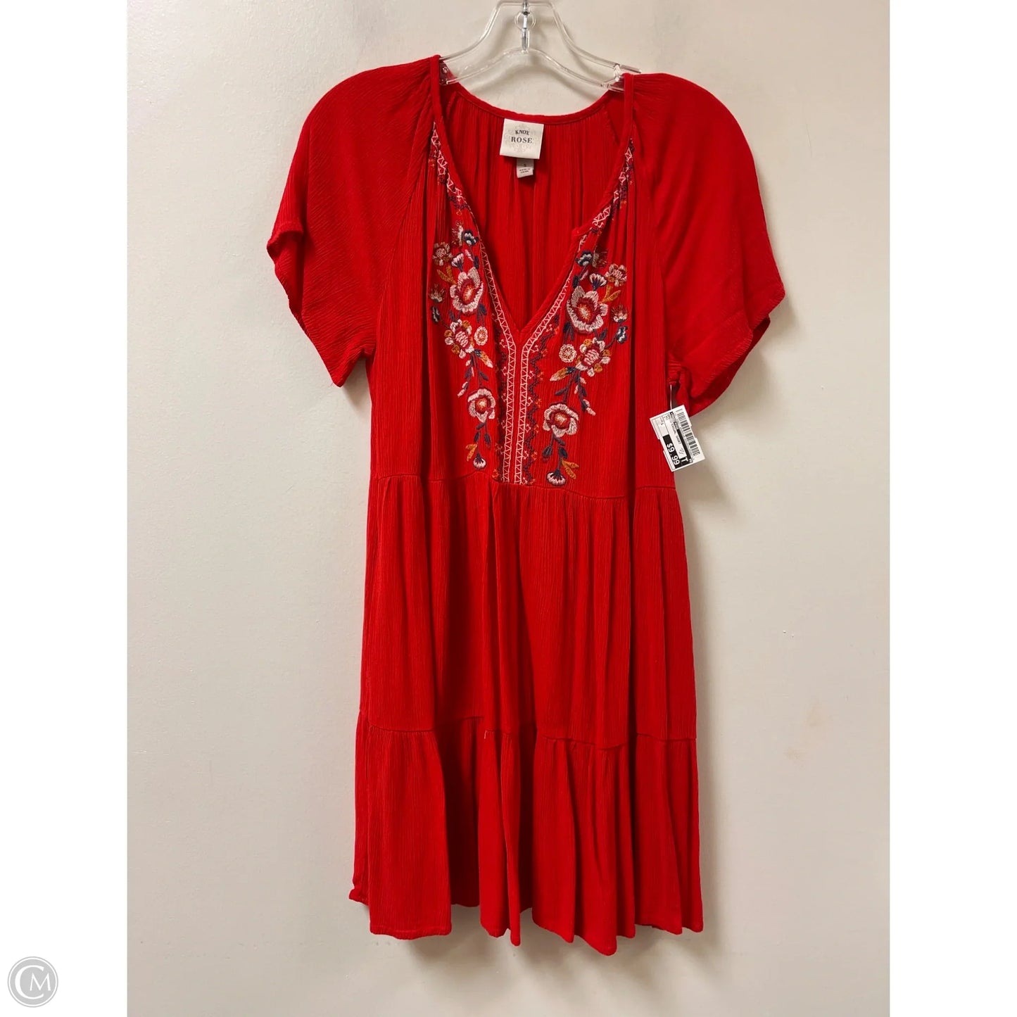 Dress Casual Short By Knox Rose In Red, Size: S
