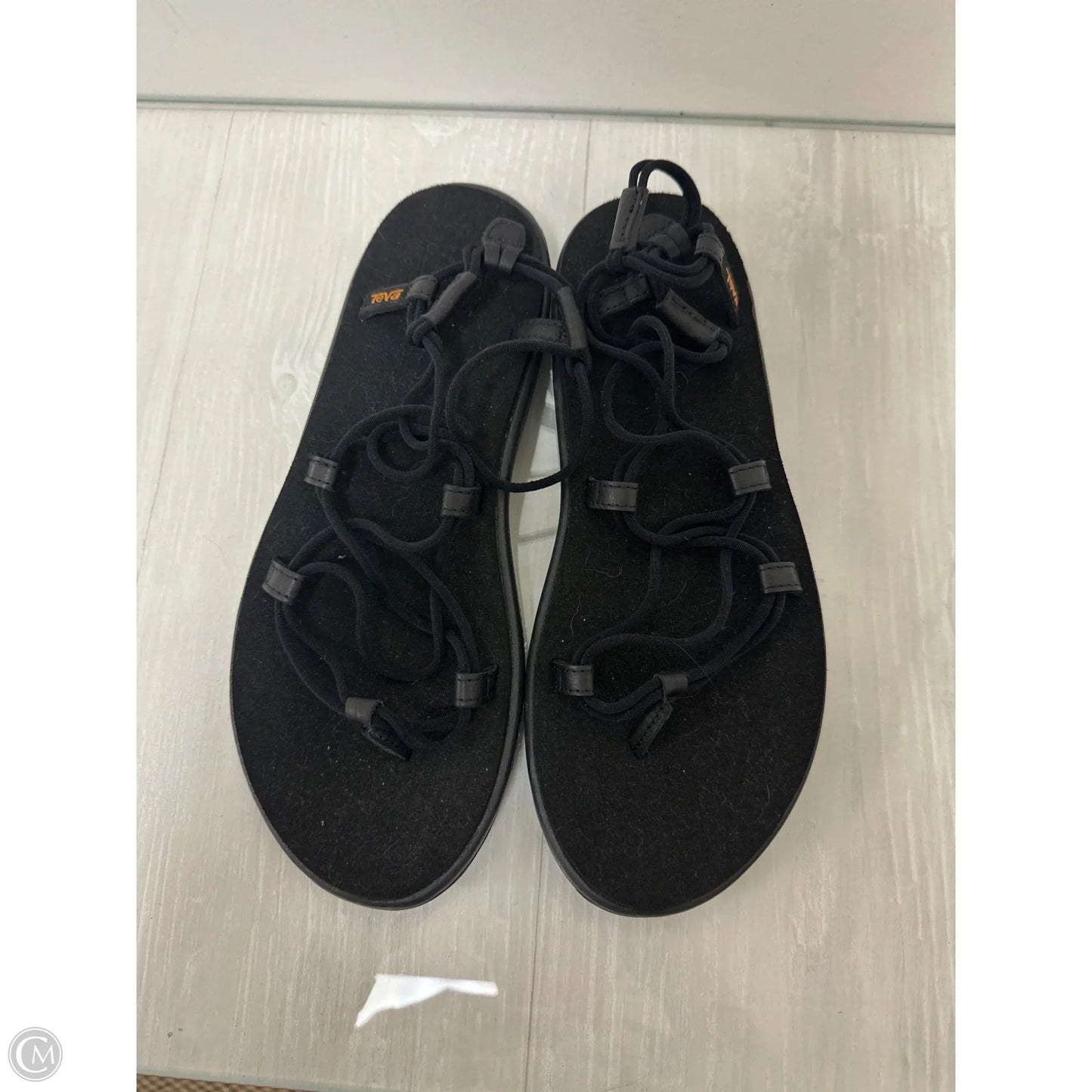 Sandals Flats By Teva In Black, Size: 10