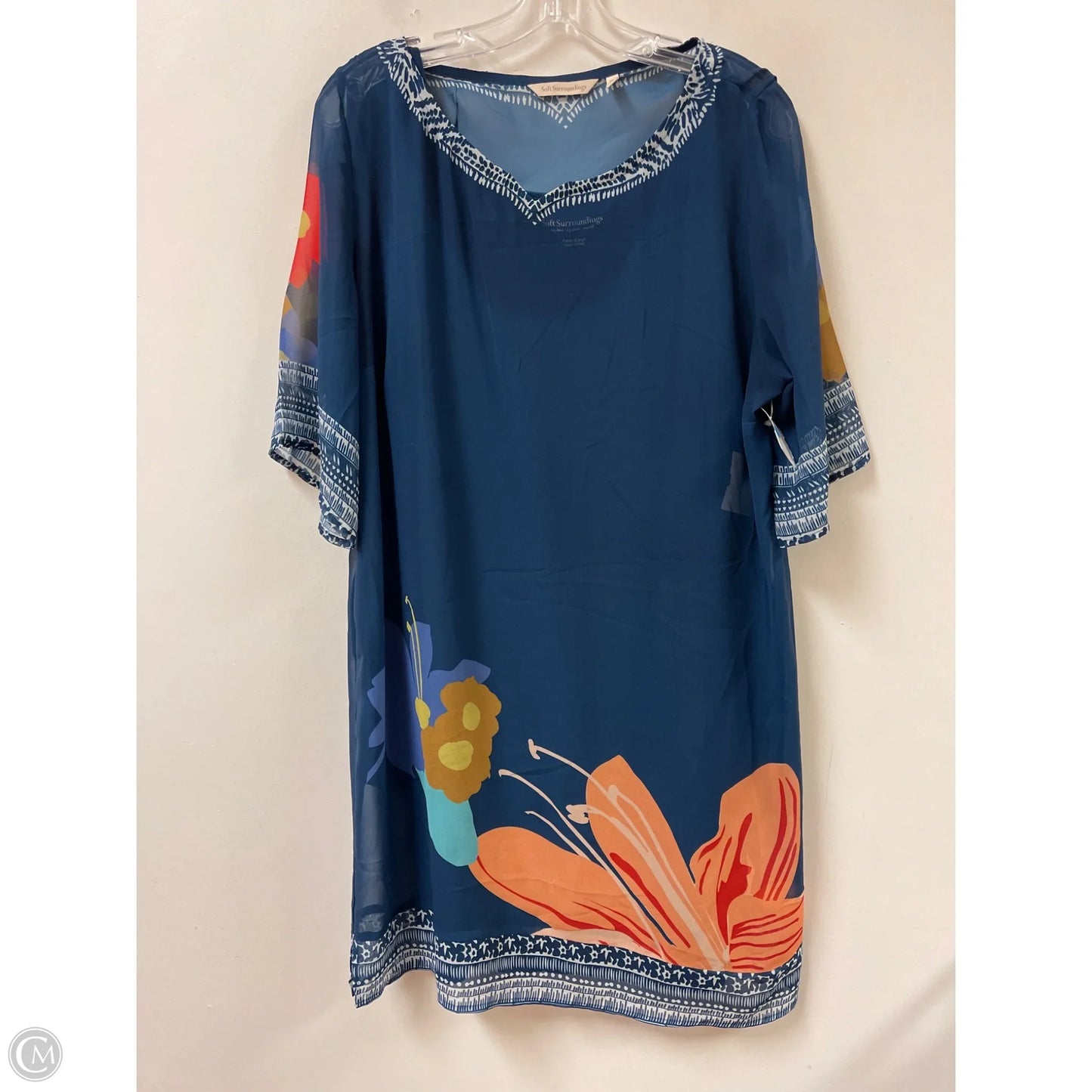 Dress Set 2pc By Soft Surroundings In Navy, Size: Xlp