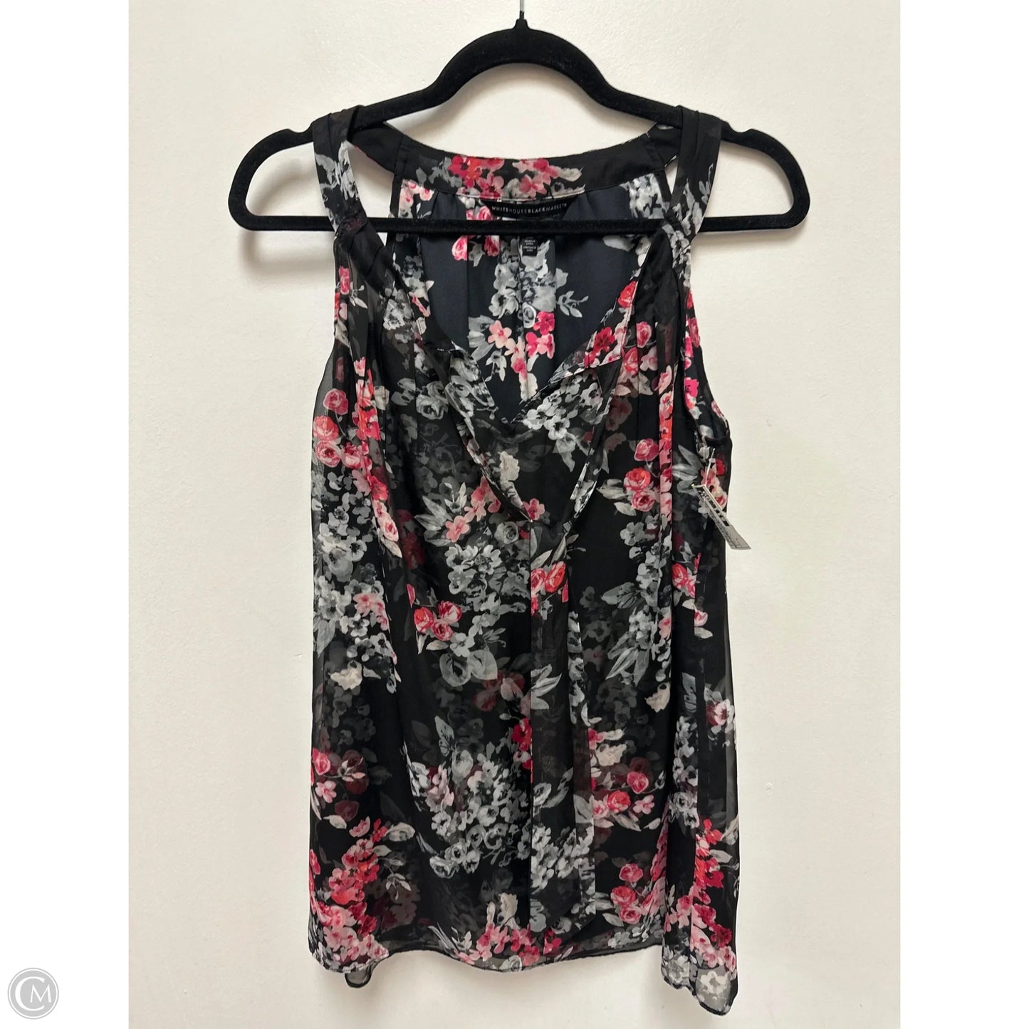 Top Sleeveless By White House Black Market In Black & Pink, Size: S
