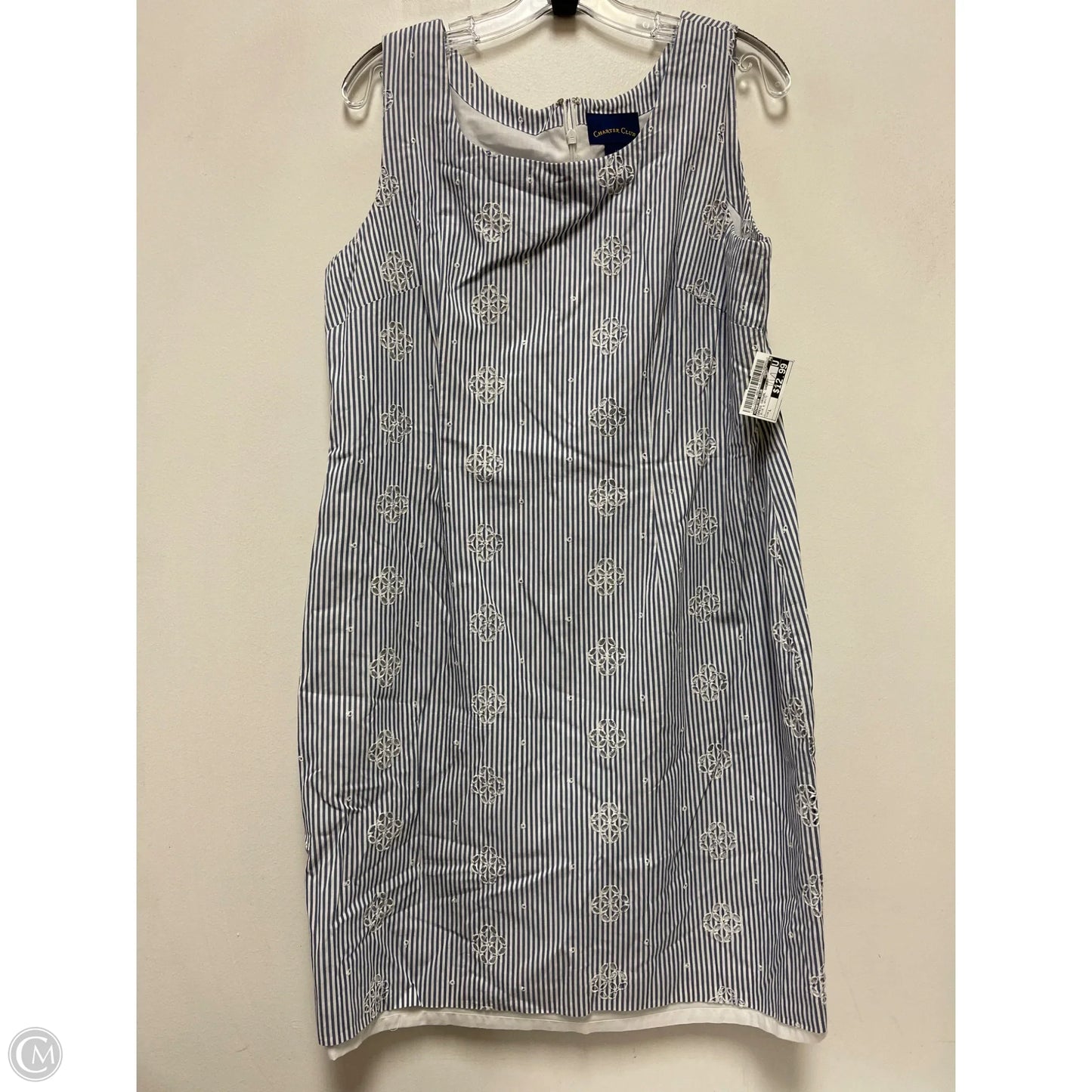 Dress Casual Short By Charter Club In Blue & White, Size: L