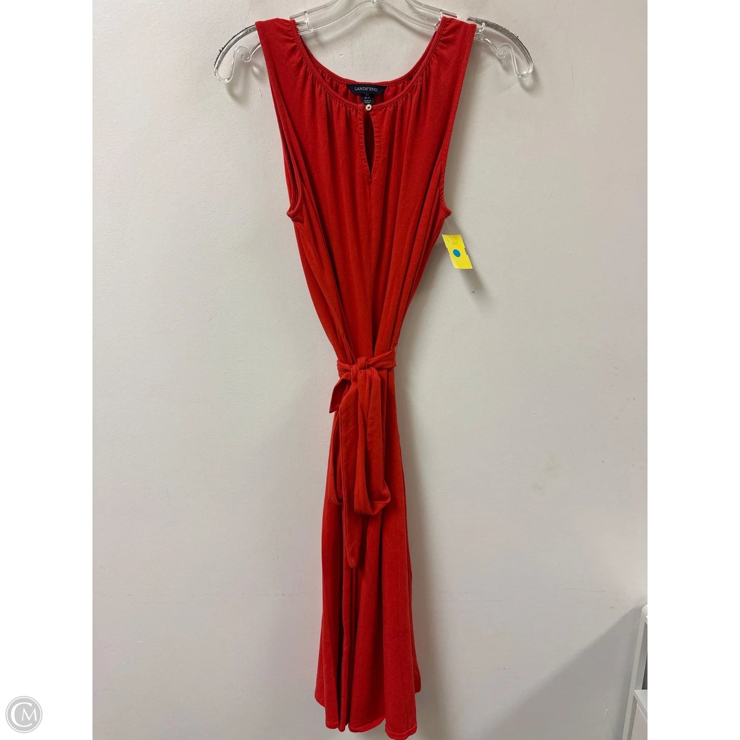 Dress Casual Maxi By Lands End In Red, Size: M