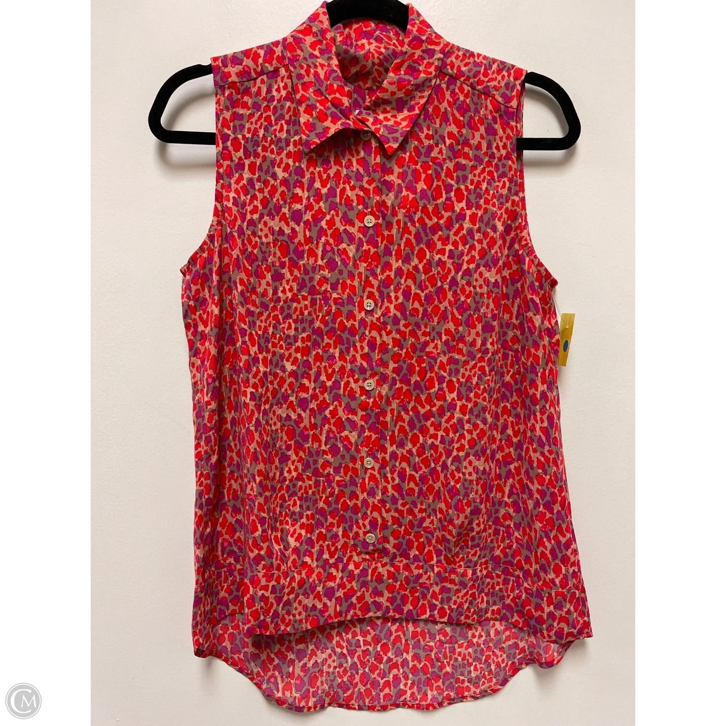 Blouse Sleeveless By Cabi In Pink & Red, Size: S