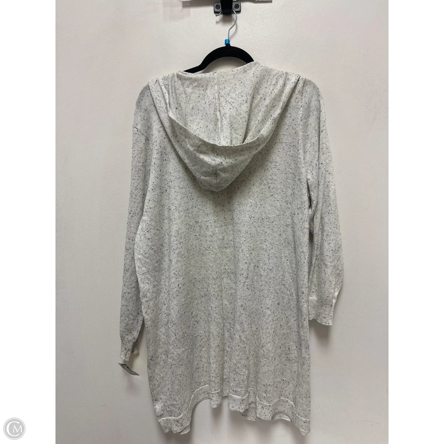 Sweater Cardigan By Peyton Primrose In Grey, Size: 1x