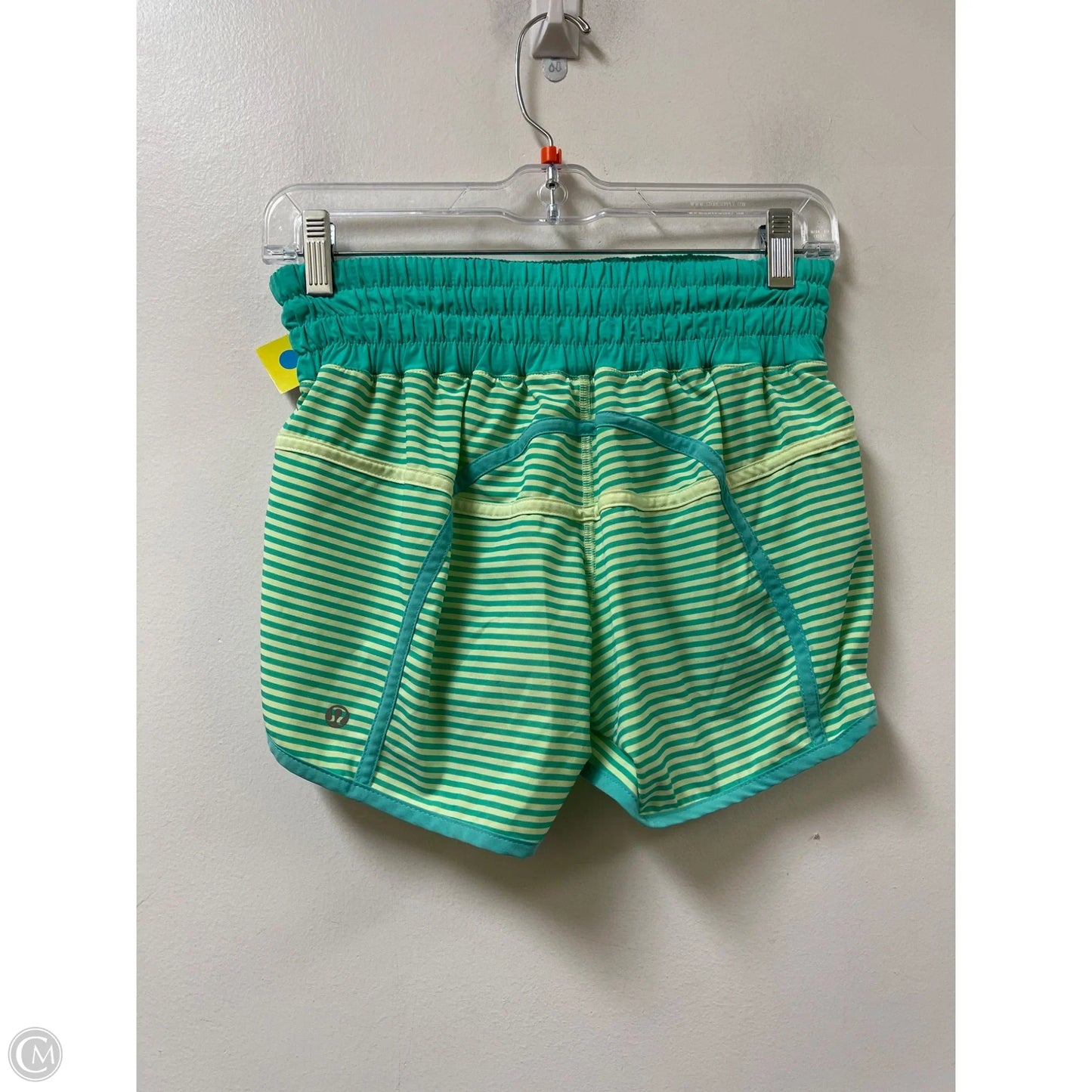 Athletic Shorts By Lululemon In Green, Size: 4