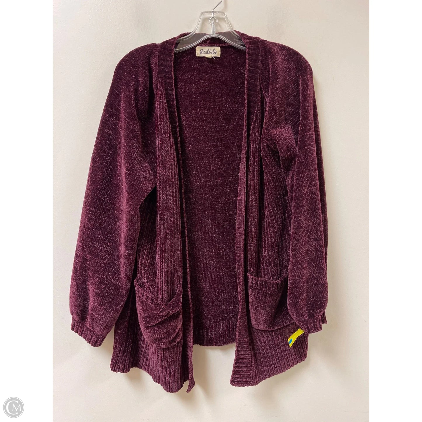 Sweater Cardigan By Listicle In Purple, Size: L