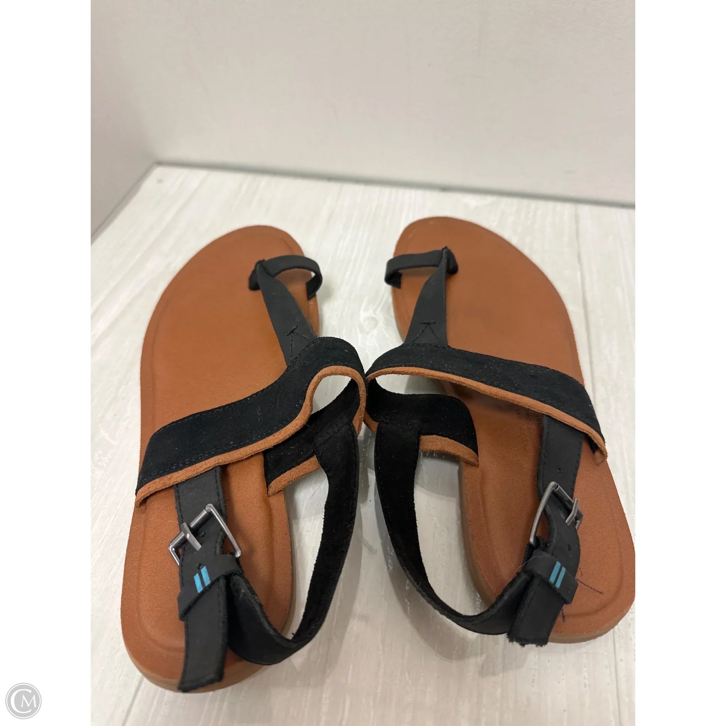 Sandals Flats By Toms In Black, Size: 6.5