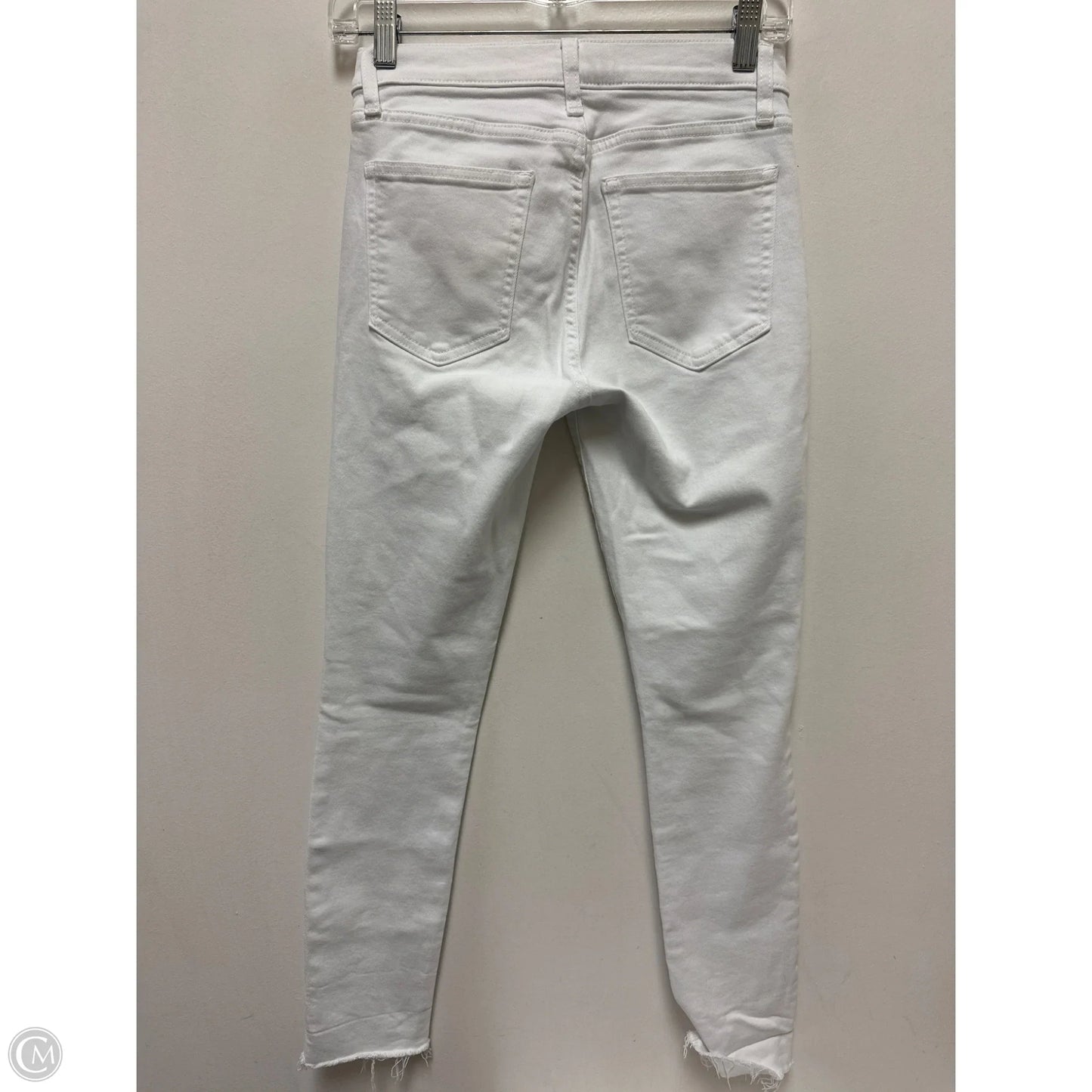 Jeans Skinny By Gap In White Denim, Size: 4