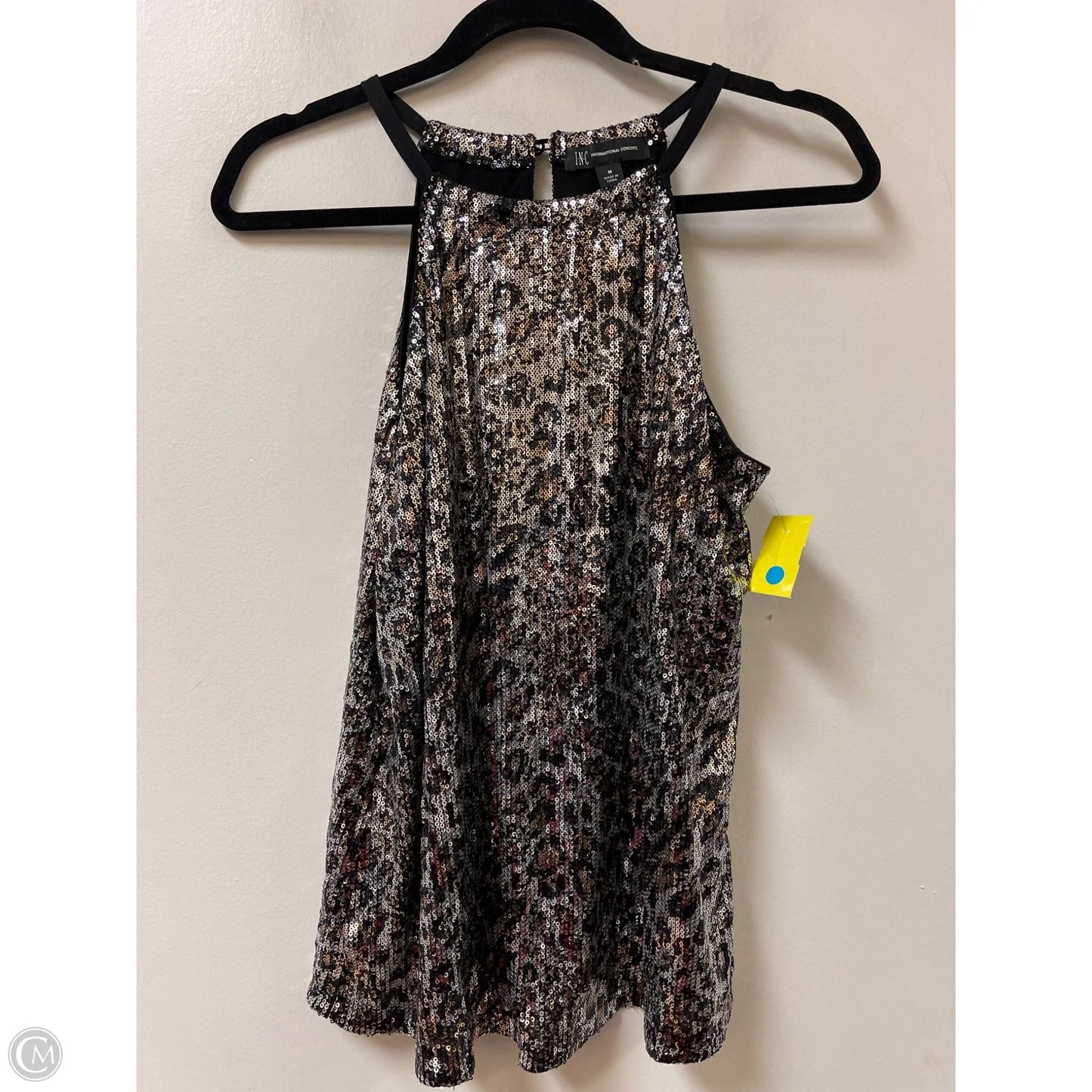 Top Sleeveless By Inc In Animal Print, Size: M