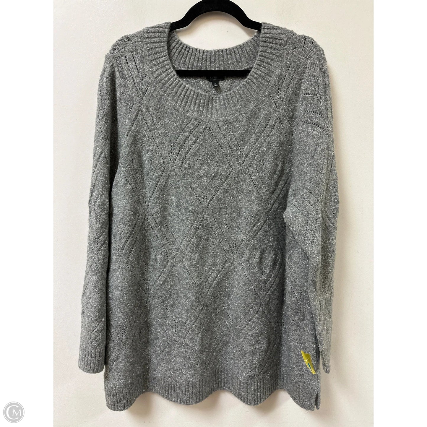 Sweater By Talbots In Silver, Size: 2x