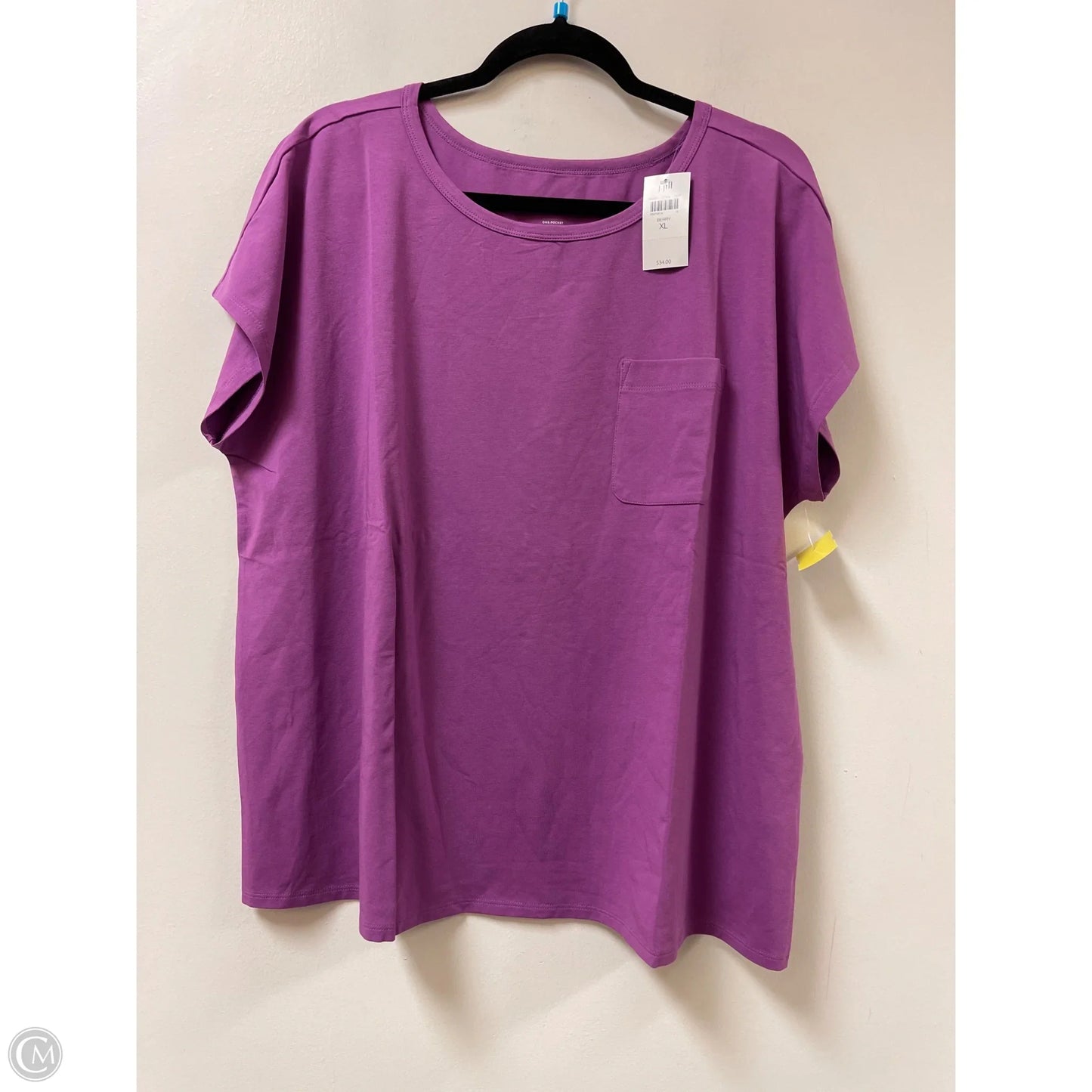 Top Short Sleeve By J. Jill In Purple, Size: Xl
