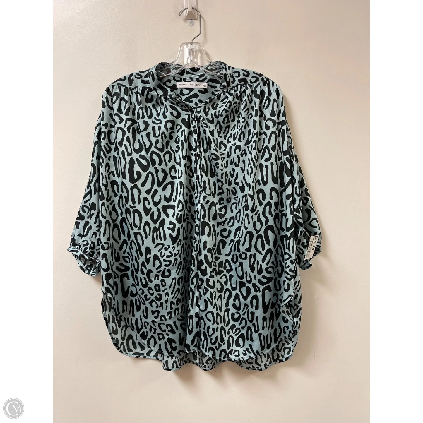 Top Long Sleeve Designer By Rebecca Minkoff In Animal Print, Size: S
