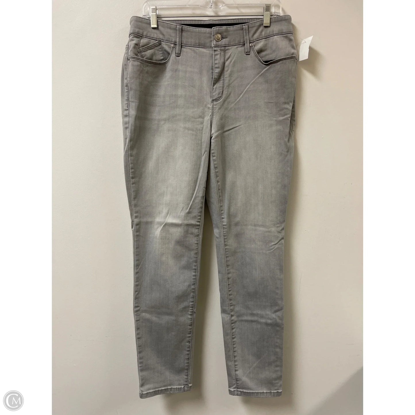 Jeans Skinny By Chicos In Grey, Size: 10