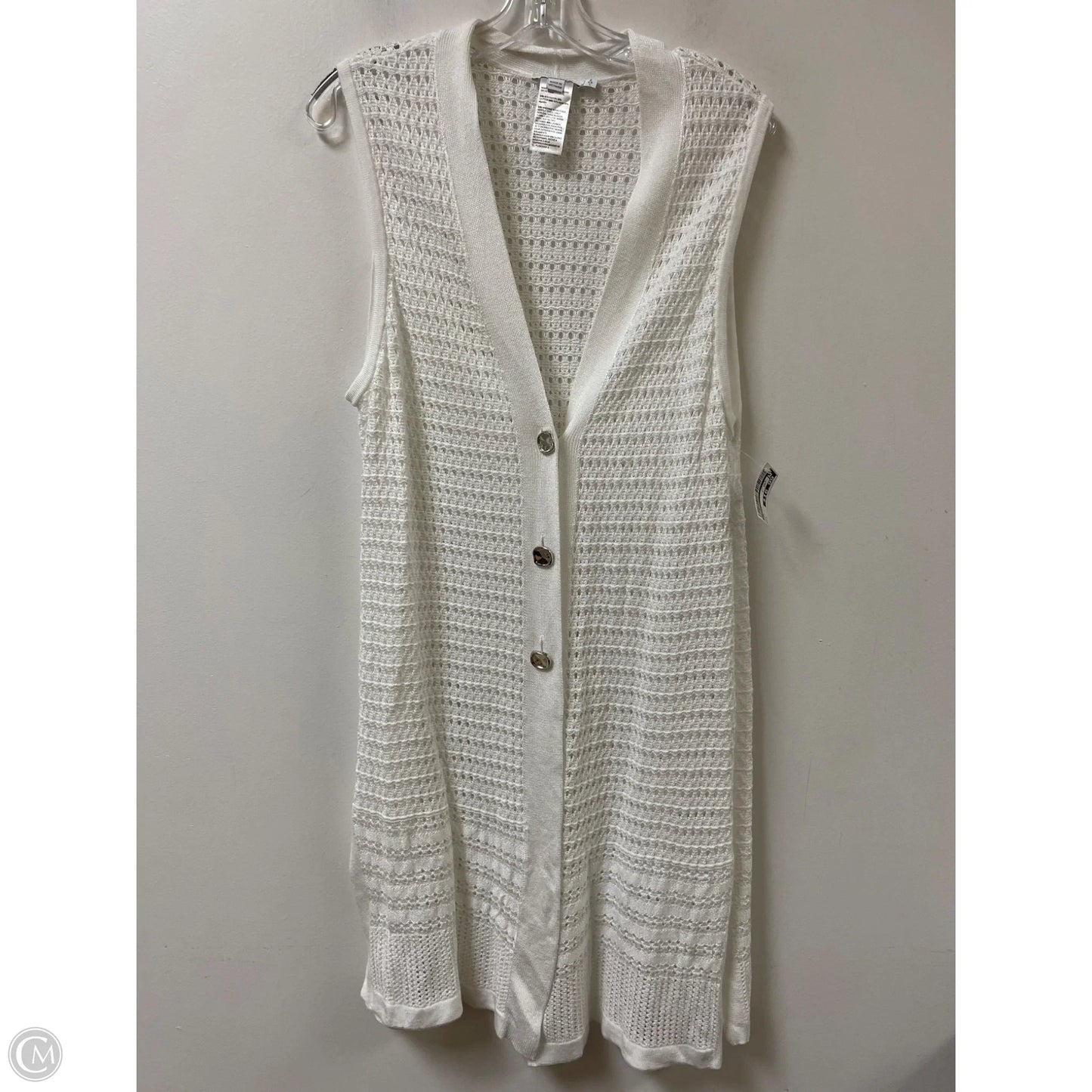 Cardigan By Chicos In White, Size: L