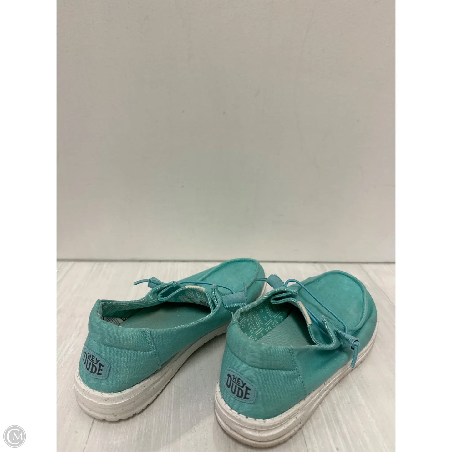 Shoes Flats By Hey Dude In Blue, Size: 8