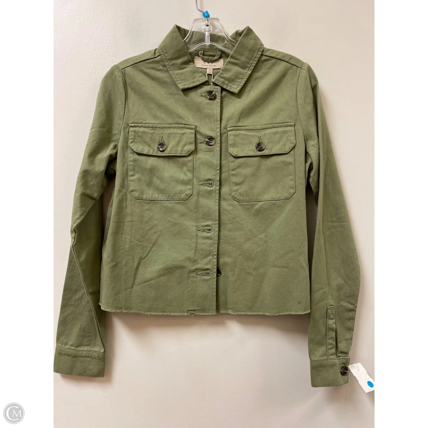 Jacket Denim By Chelsea And Violet In Green Denim, Size: Xs