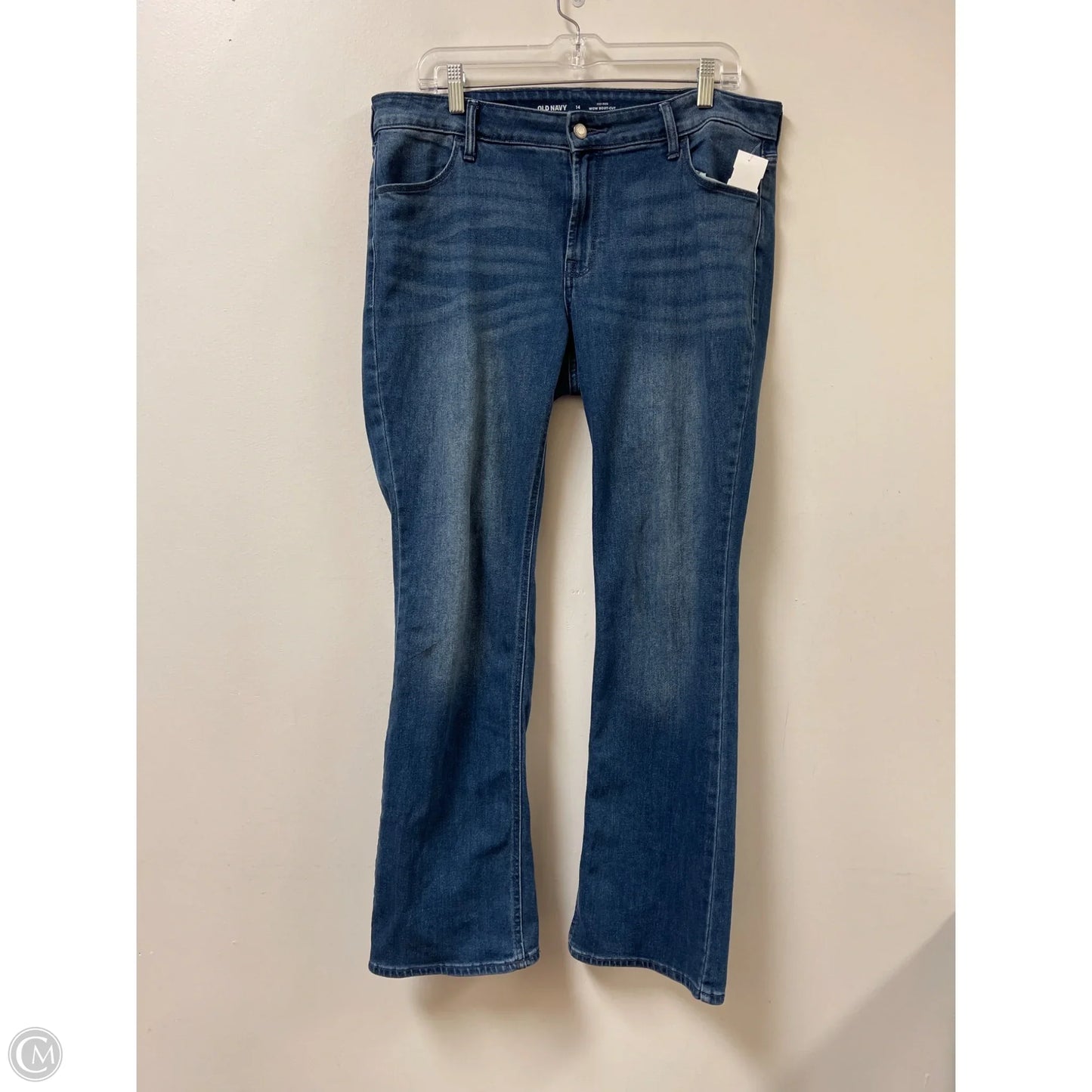 Jeans Boot Cut By Old Navy In Blue Denim, Size: 14