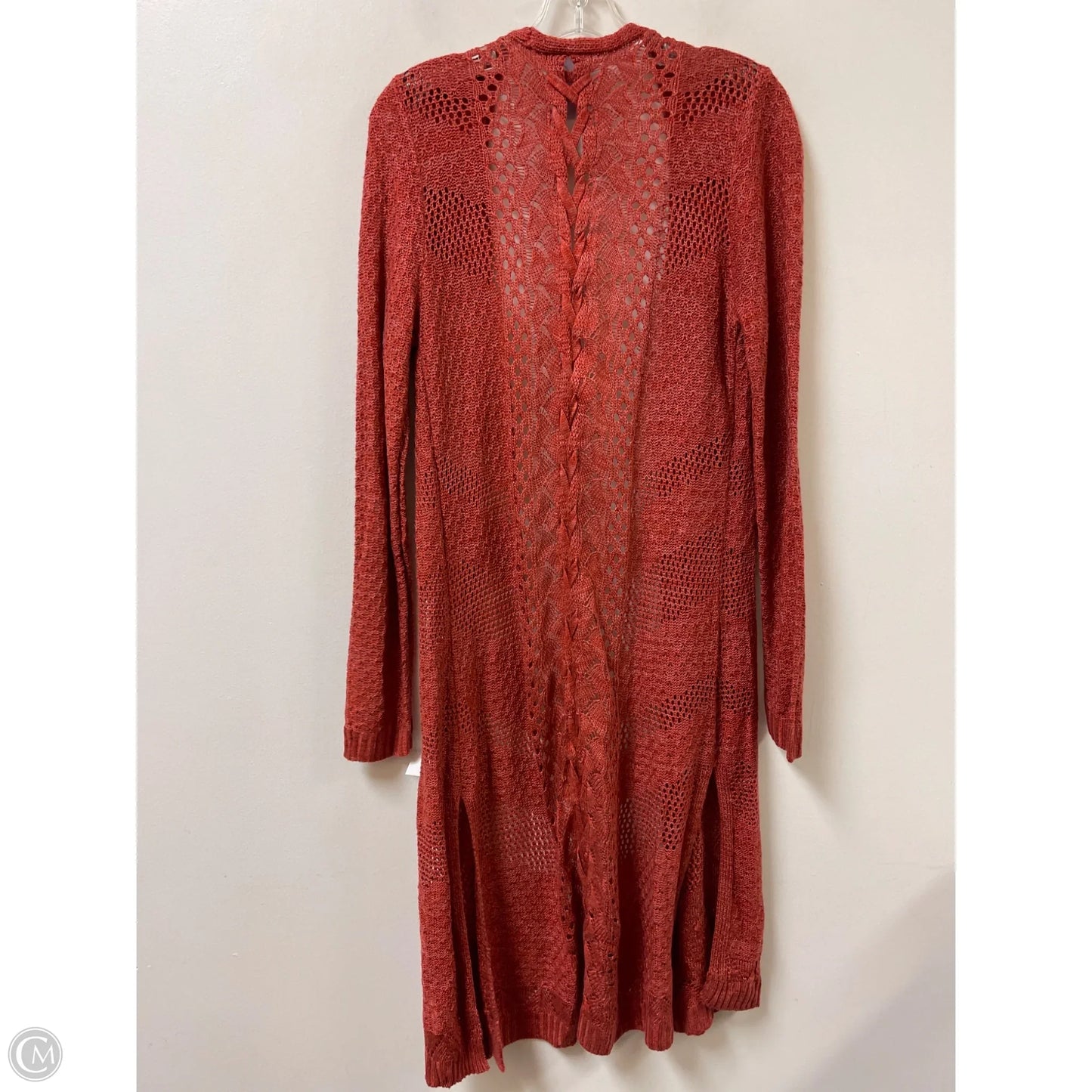 Sweater Cardigan By Alya In Orange, Size: L