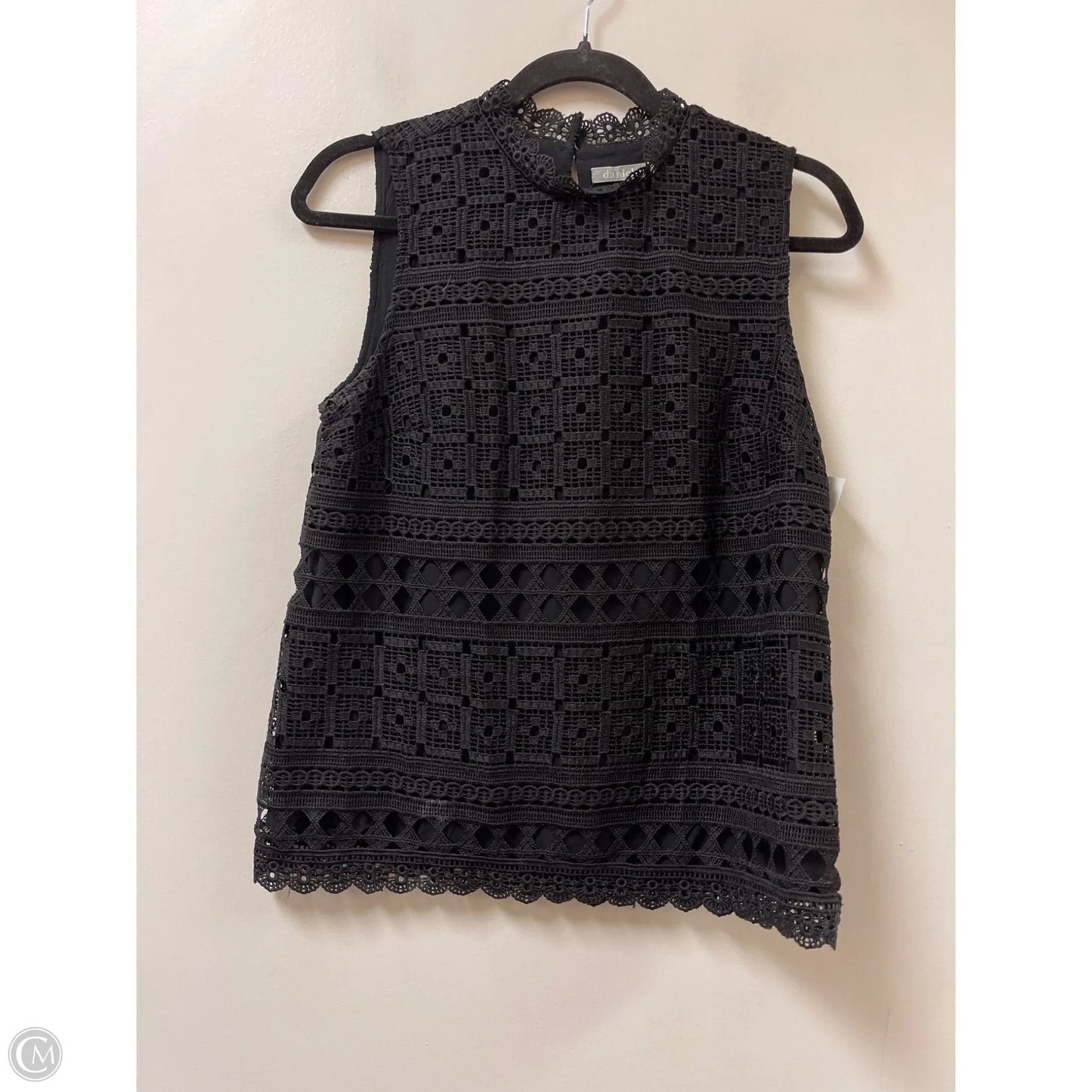 Top Sleeveless By Daniel Rainn In Black, Size: S