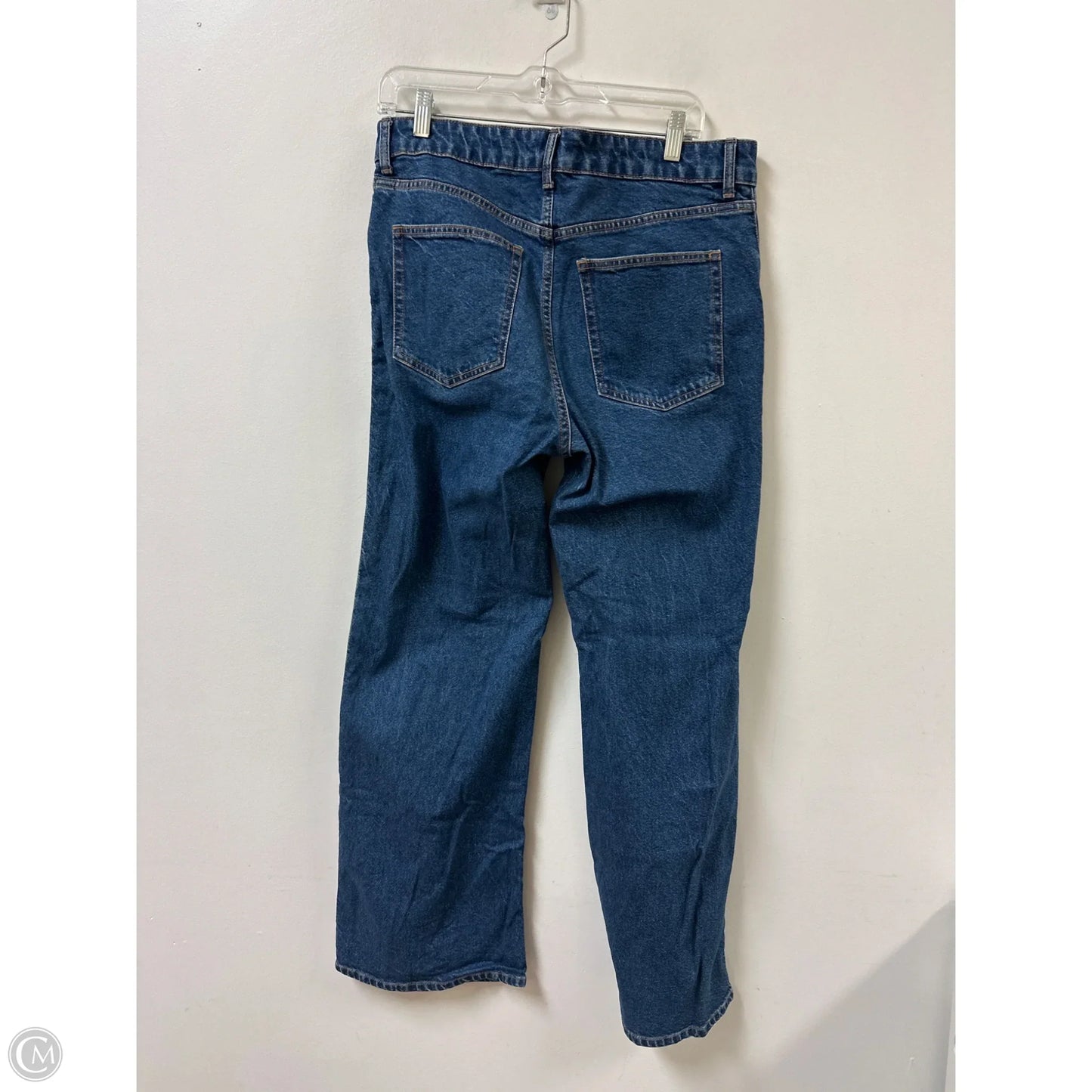 Jeans Wide Leg By H&m In Blue Denim, Size: 12
