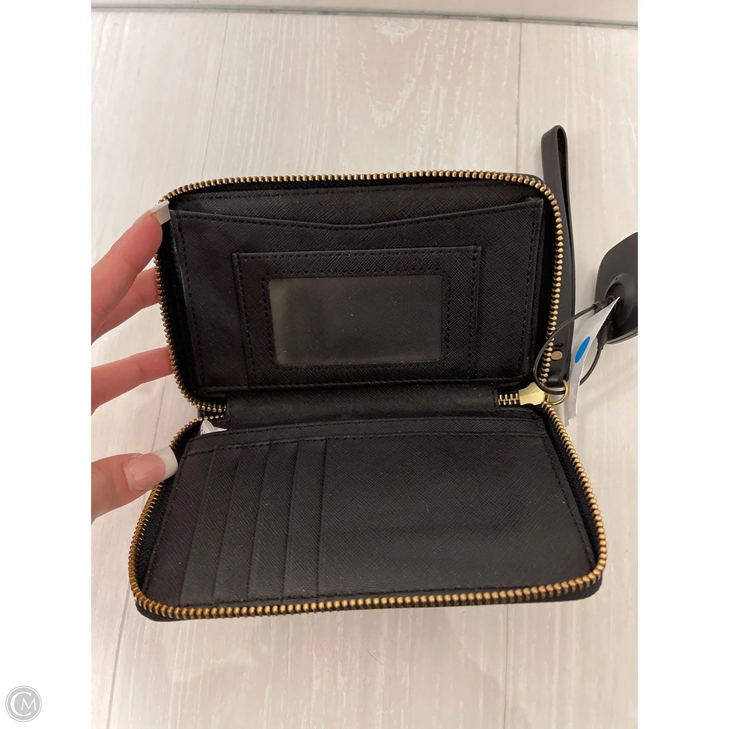 Wallet Leather By Fossil, Size: Medium