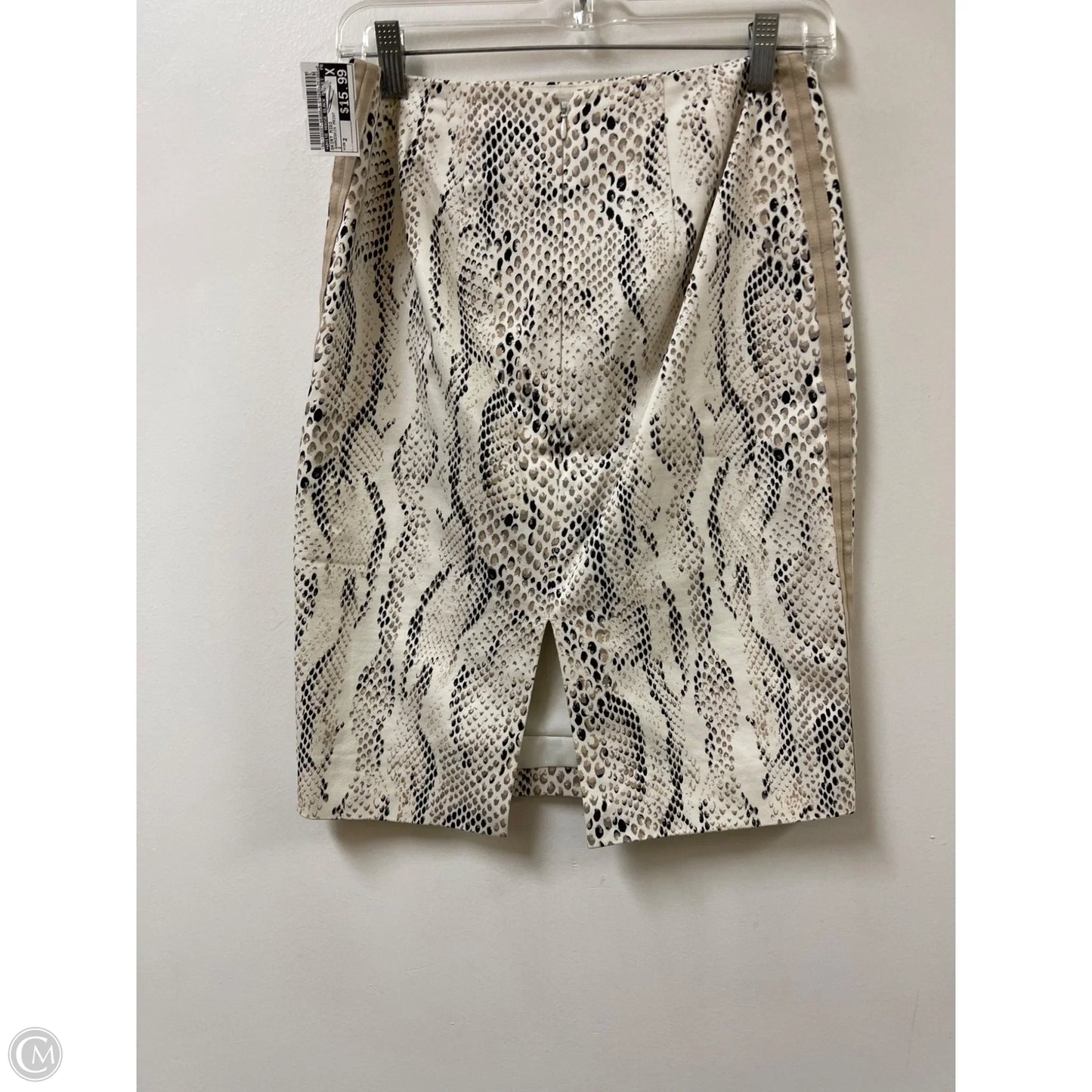 Skirt Midi By White House Black Market In Snakeskin Print, Size: 2