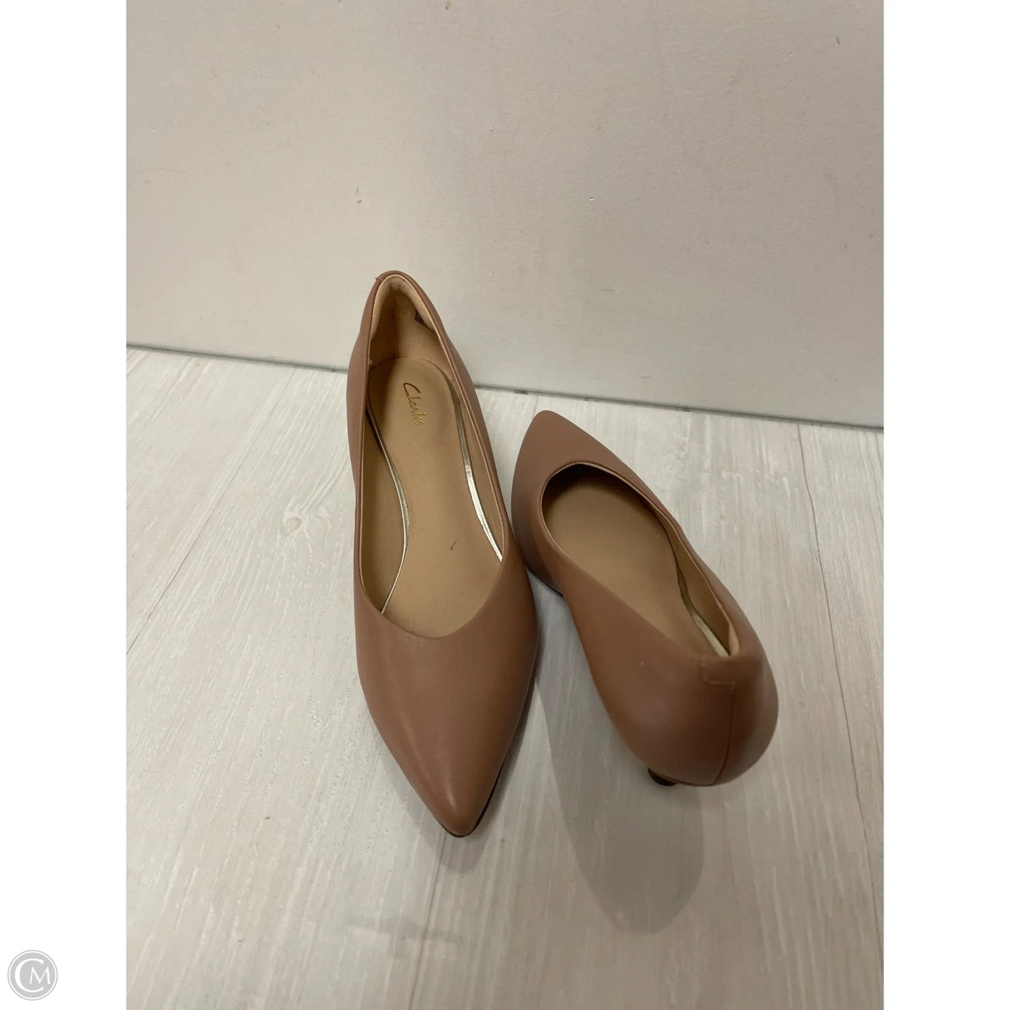 Shoes Heels Kitten By Clarks In Cream, Size: 8