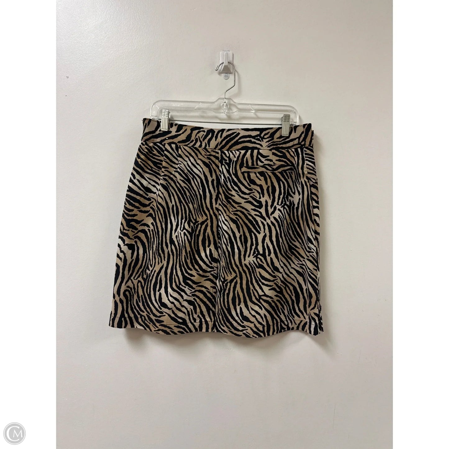 Athletic Skort By Chicos In Black & Brown, Size: 6